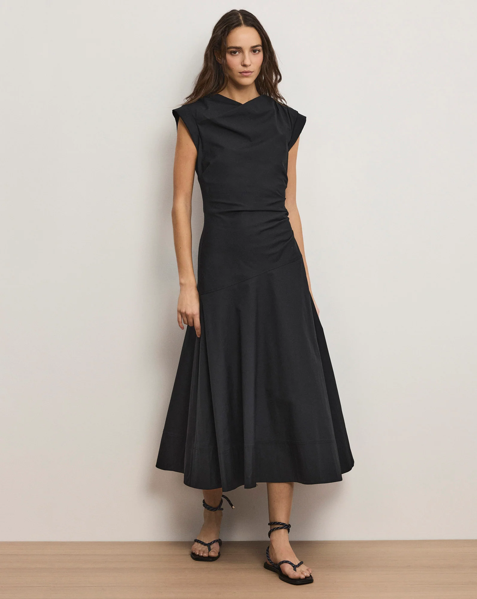 Lisette Cotton Poplin Midi Dress - Image 3