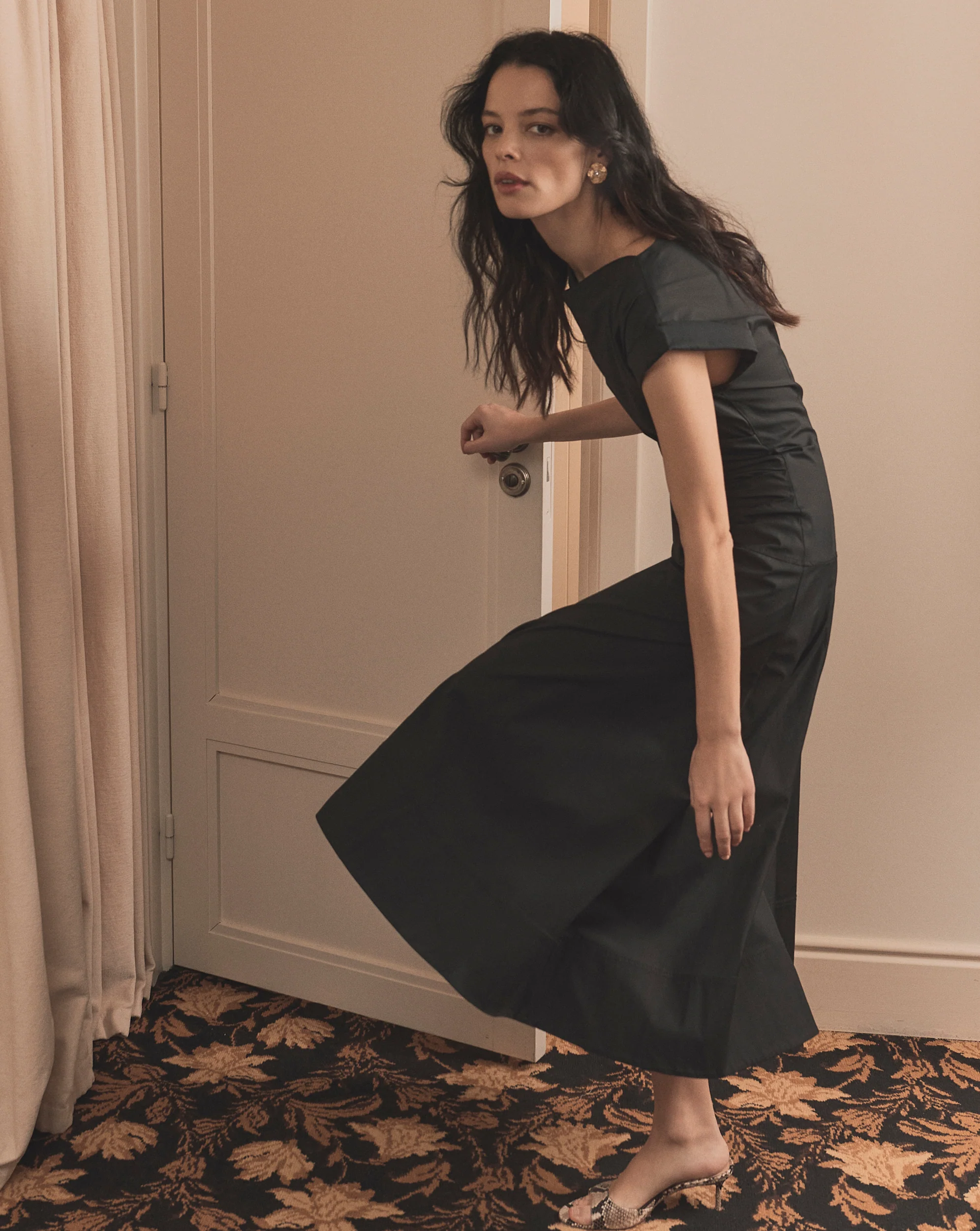 Lisette Cotton Poplin Midi Dress - Image 6