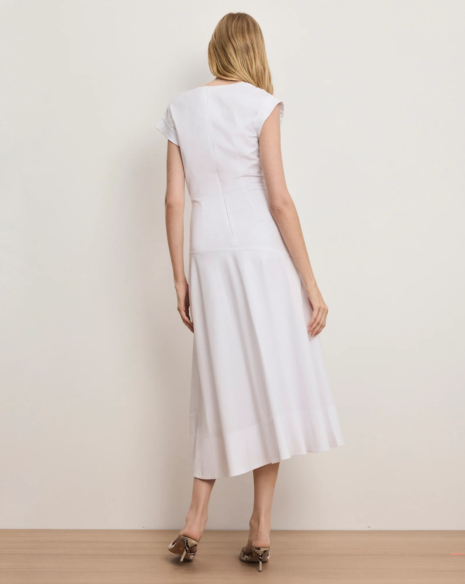 Lisette Cotton Poplin Midi Dress - Image 4