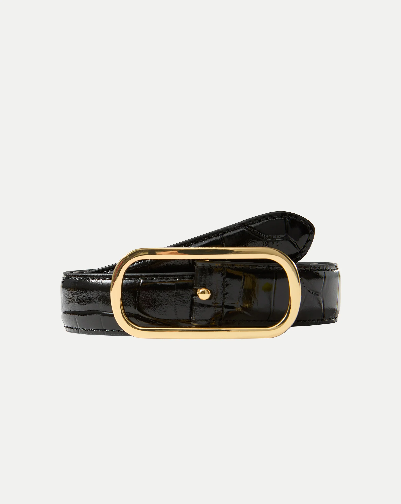 Loop Croc-Embossed Belt - Image 3