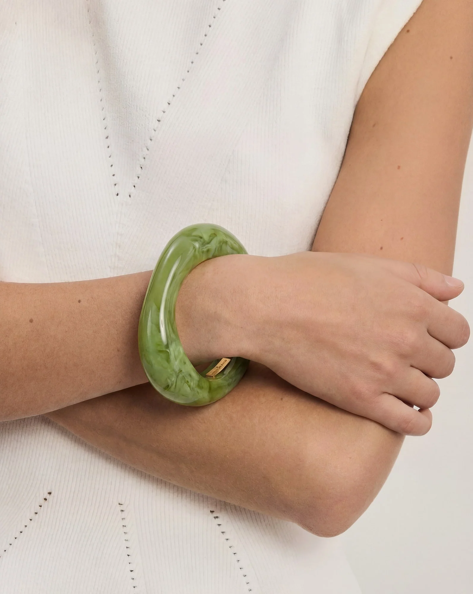 Marbled Resin Bangle - Image 2