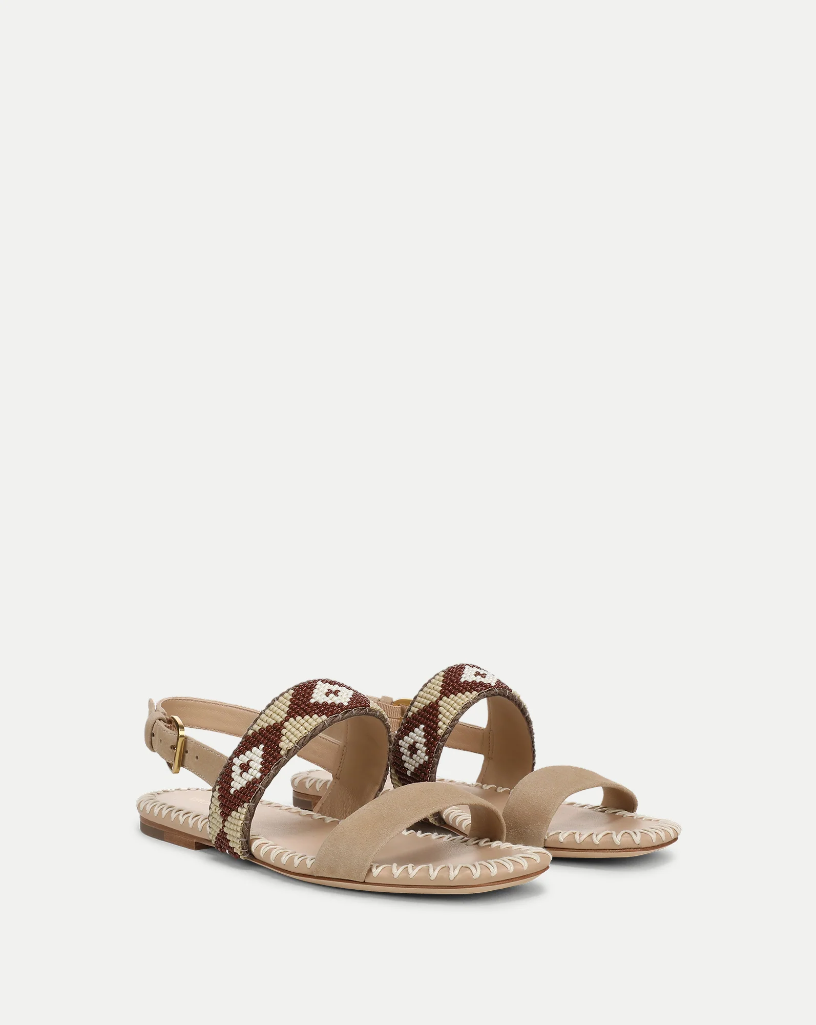 Marian Beaded Flat Sandal - Image 3