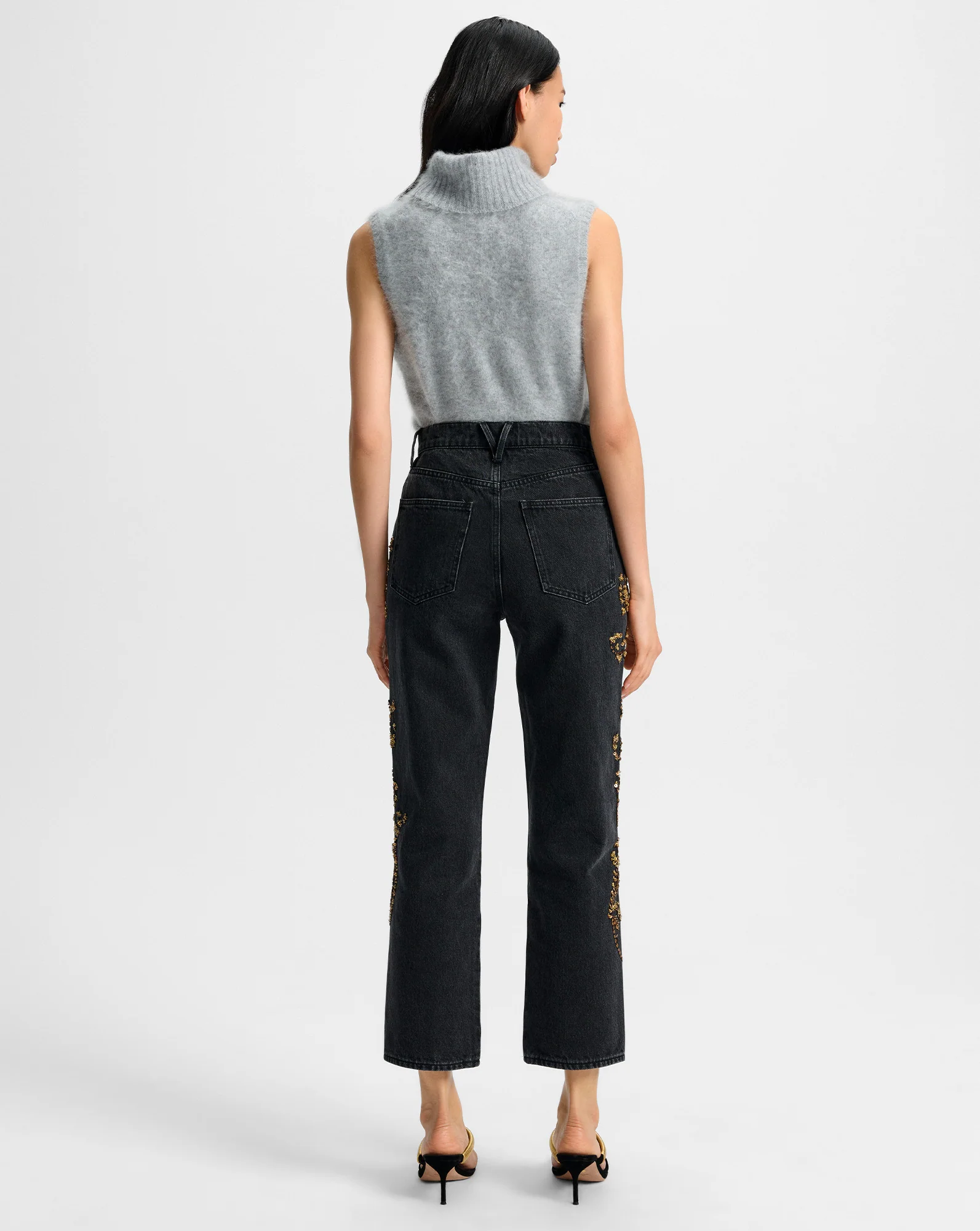 Mazzy Brushed Cashmere Sleeveless Sweater - Image 4