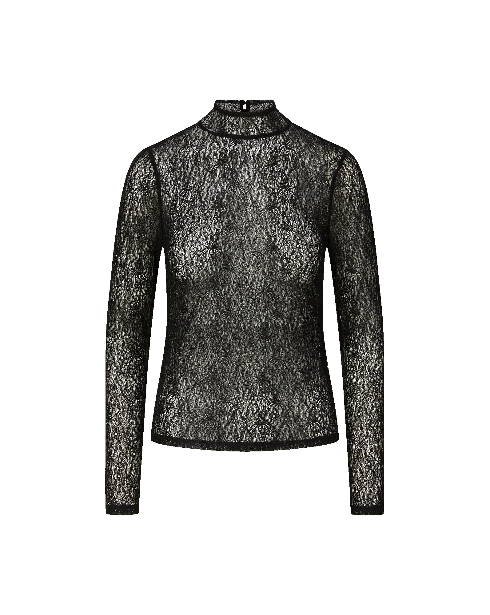 Nate Lace Mock-Neck Top - Image 6