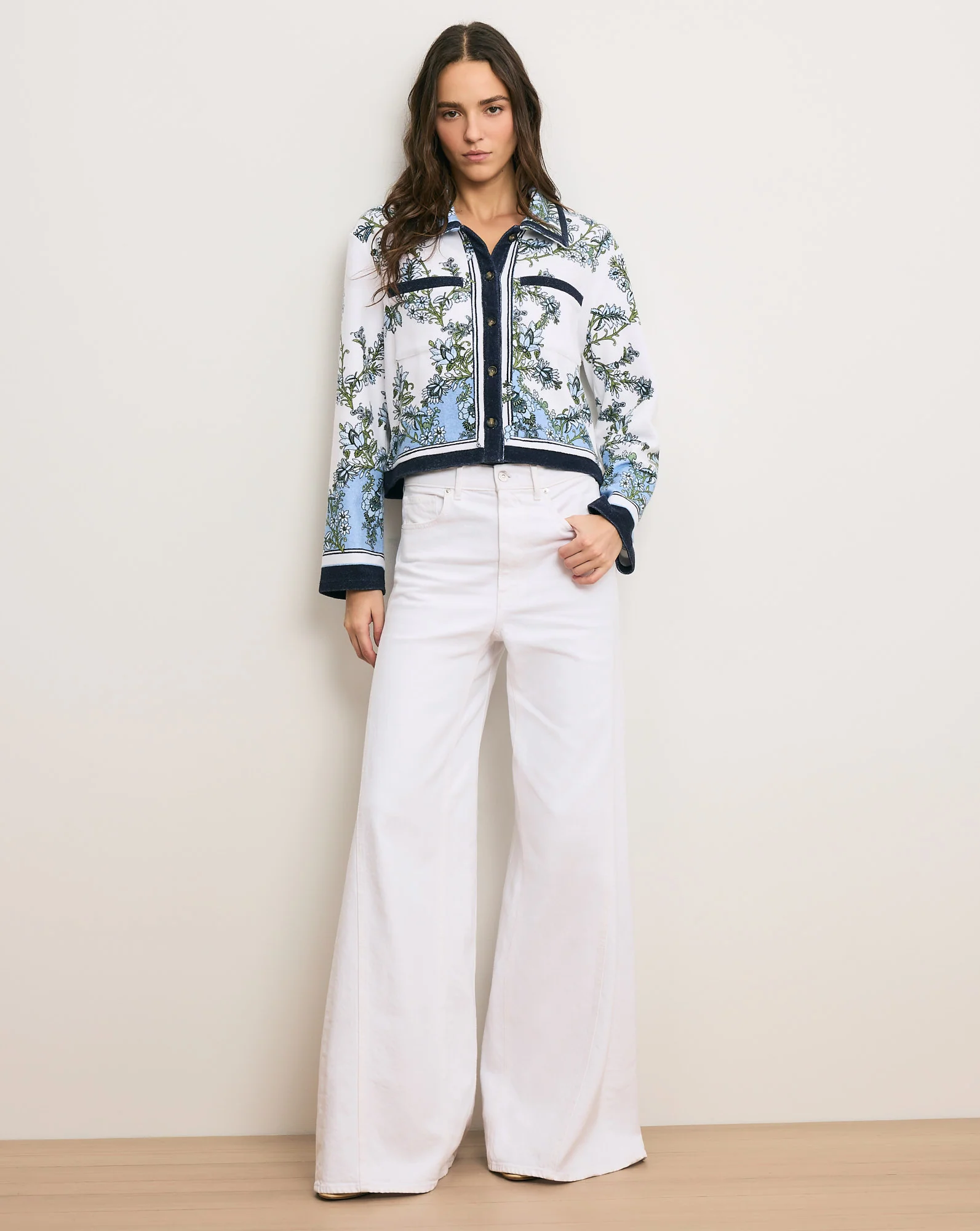 Novelle Terry Button-Down Shirt - Image 2