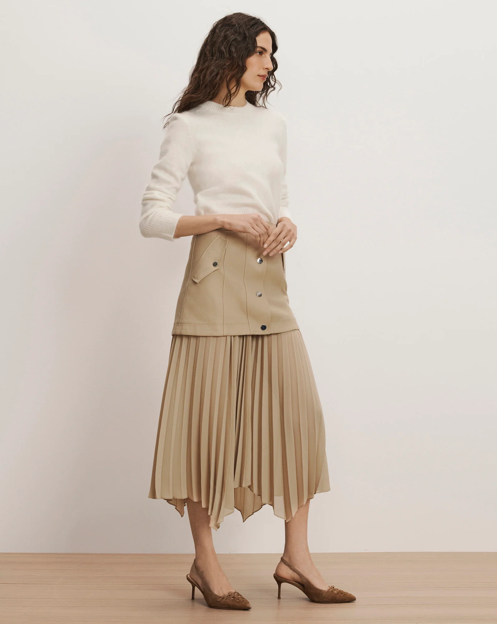 Patricka Layered Midi Skirt - Image 3