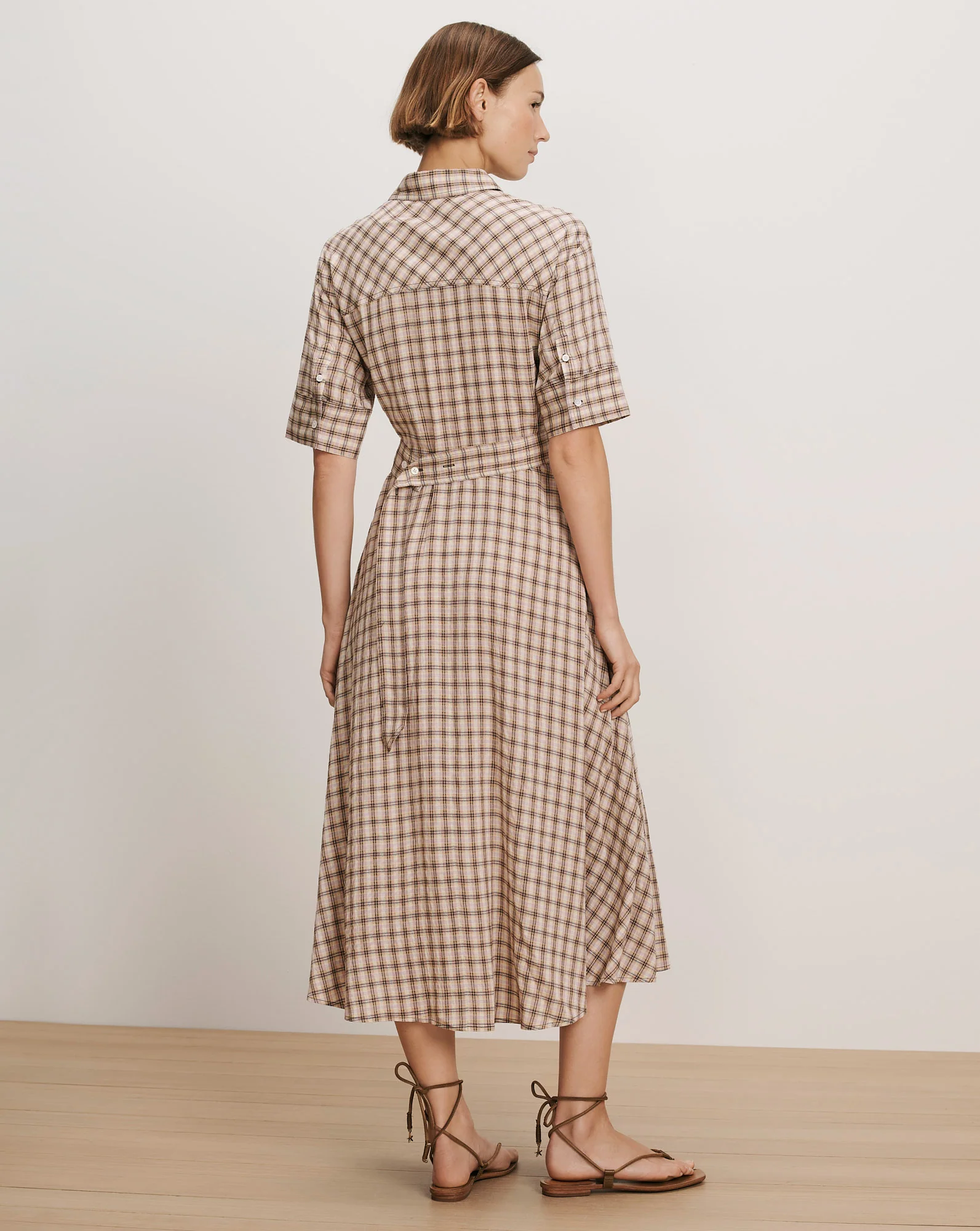 Perenna Plaid Shirtdress - Image 3