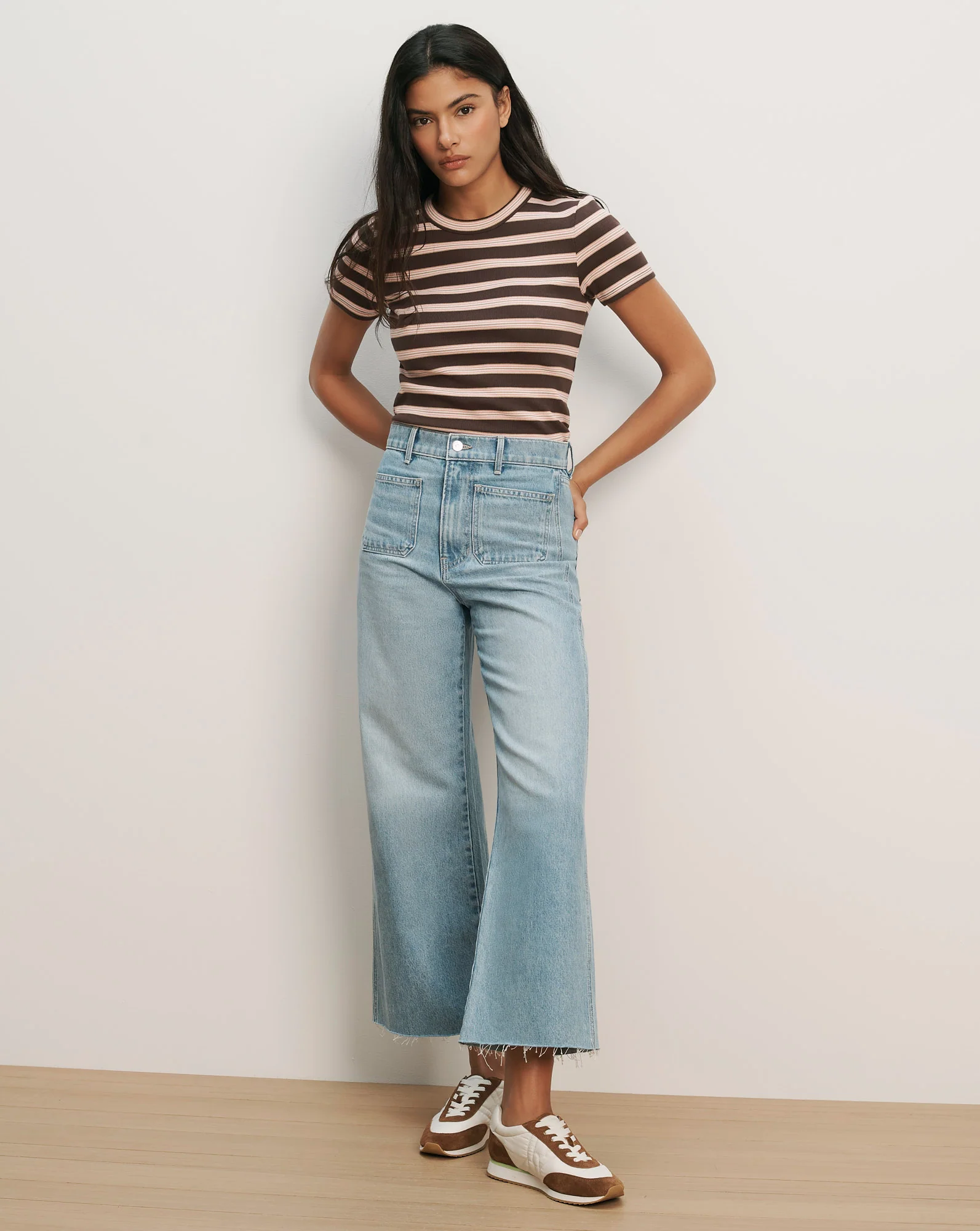 Pruitt Striped Ribbed T-Shirt - Image 2