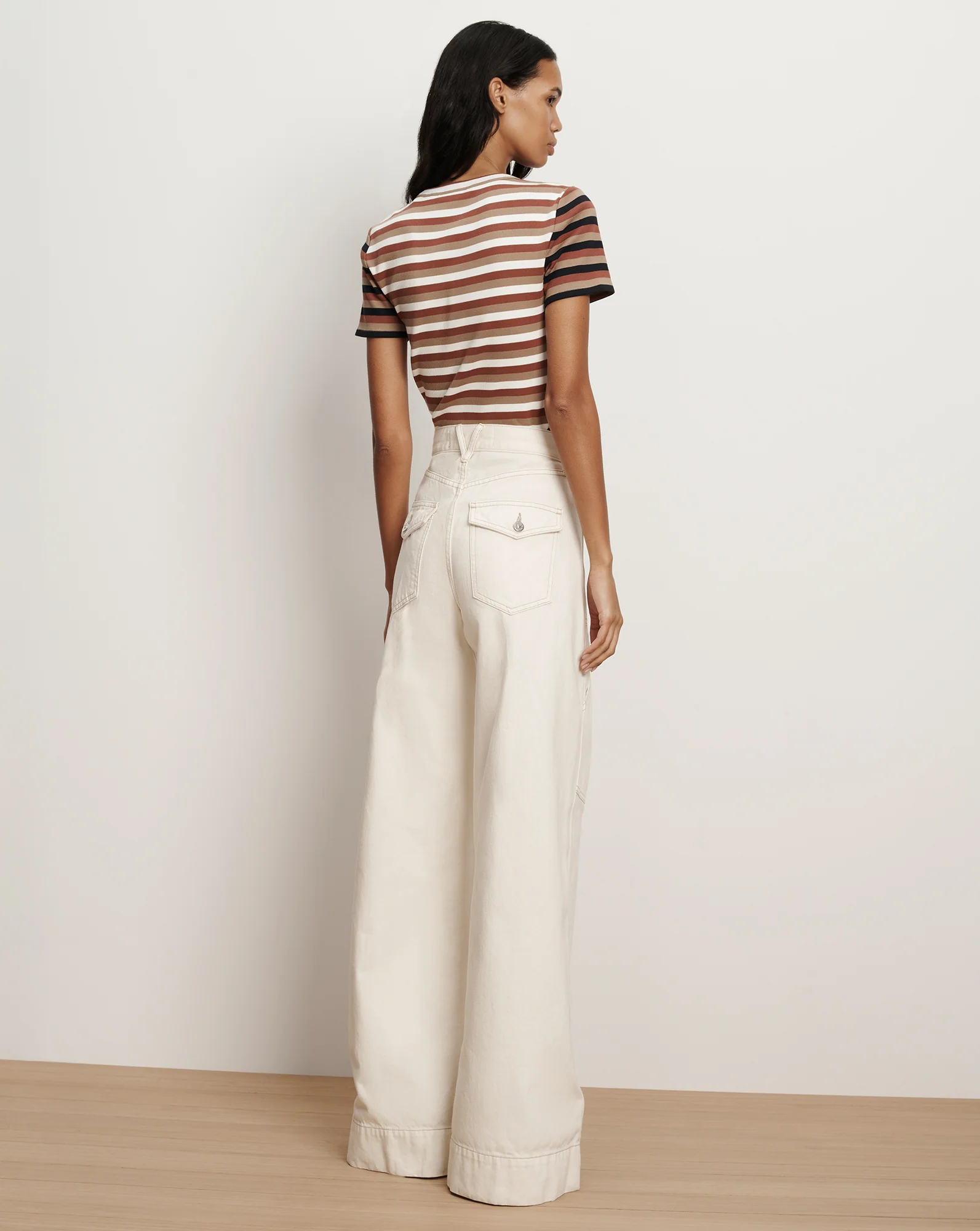 Pruitt Striped Ribbed T-Shirt - Image 4