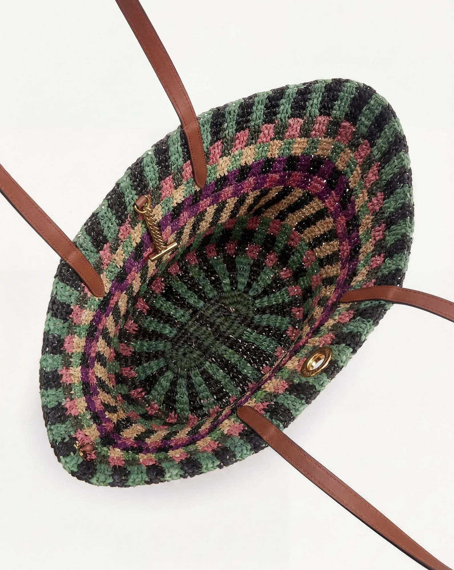 Raffia Anchor Basket Tote - Image 3