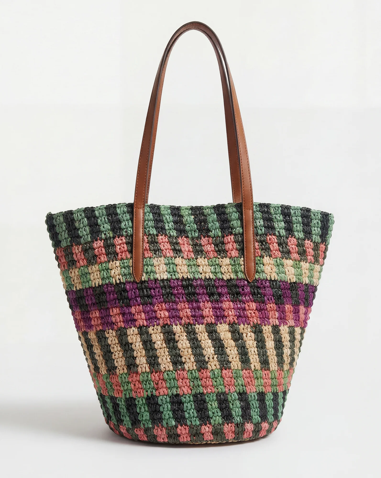 Raffia Anchor Basket Tote - Image 5
