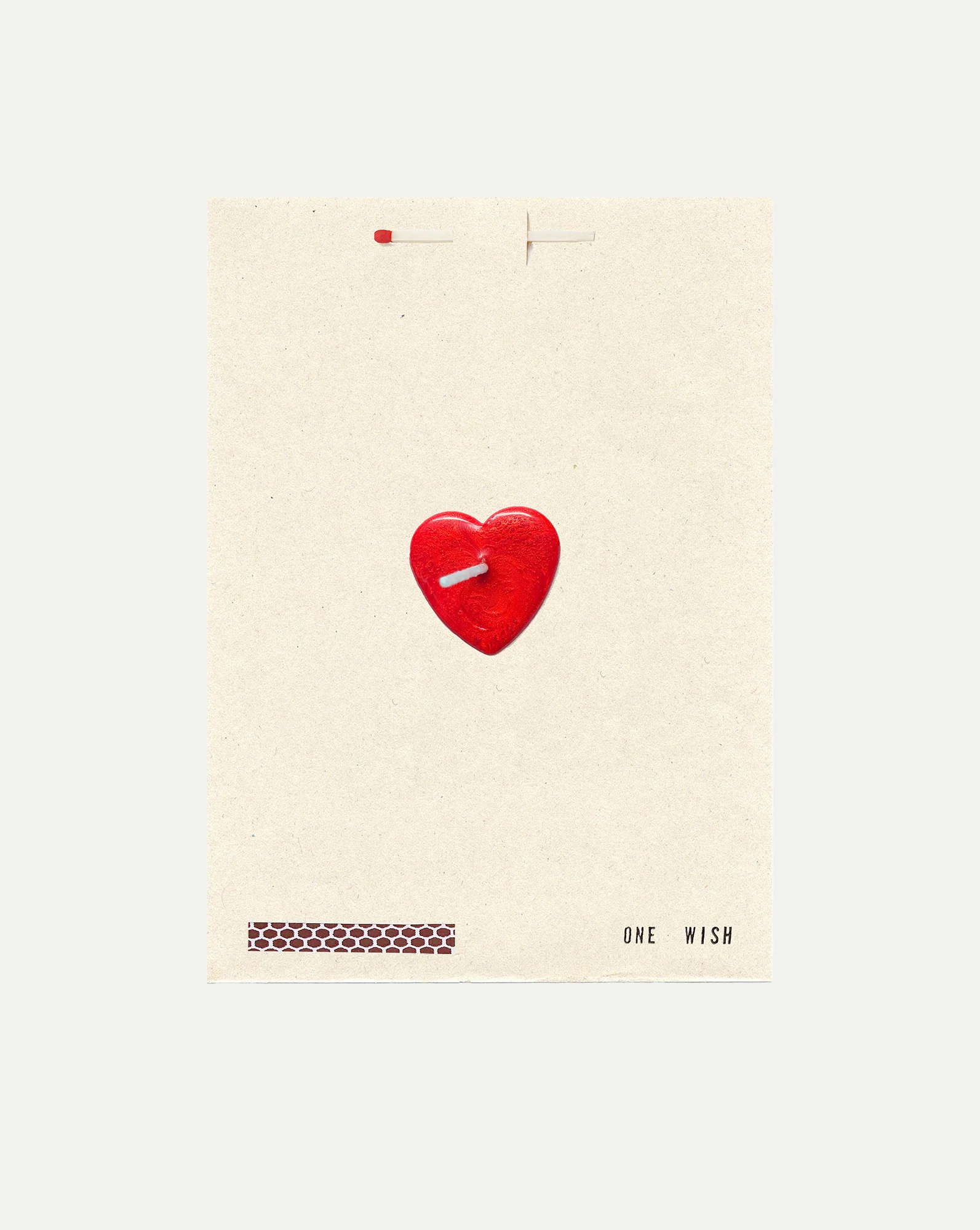 Red Heart Wish Card