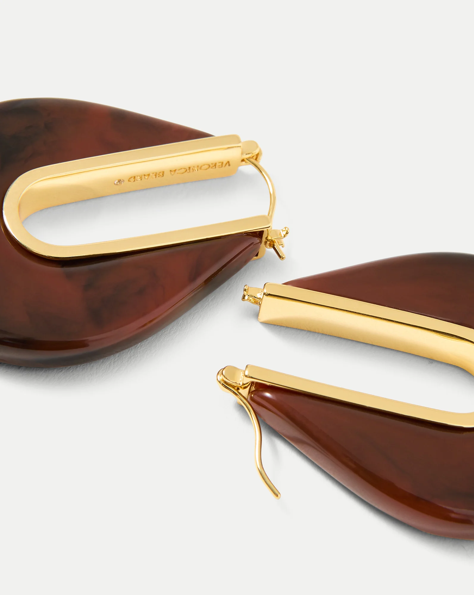 Resin Drop Hoop Earring - Image 5