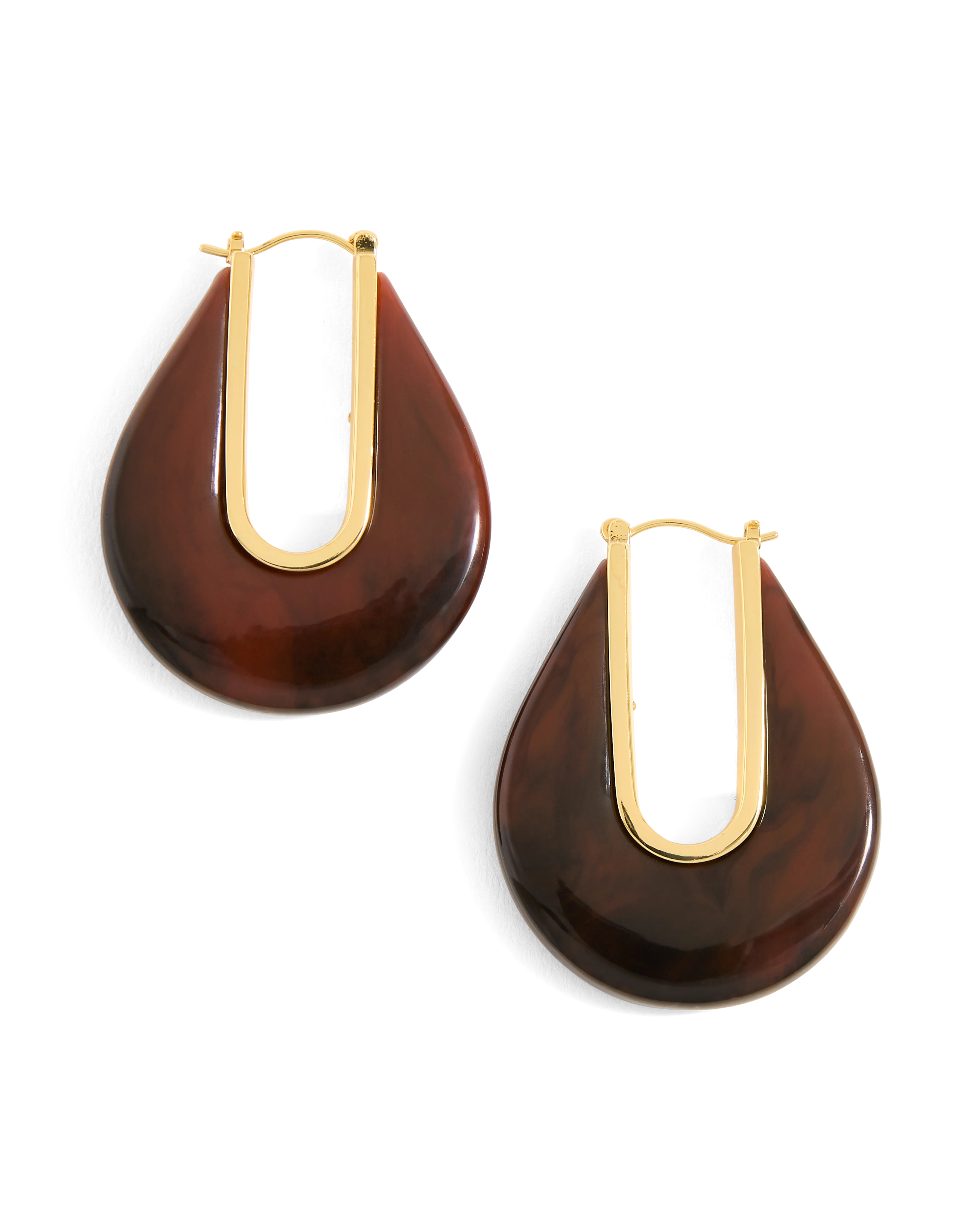 Resin Drop Hoop Earring - Image 6