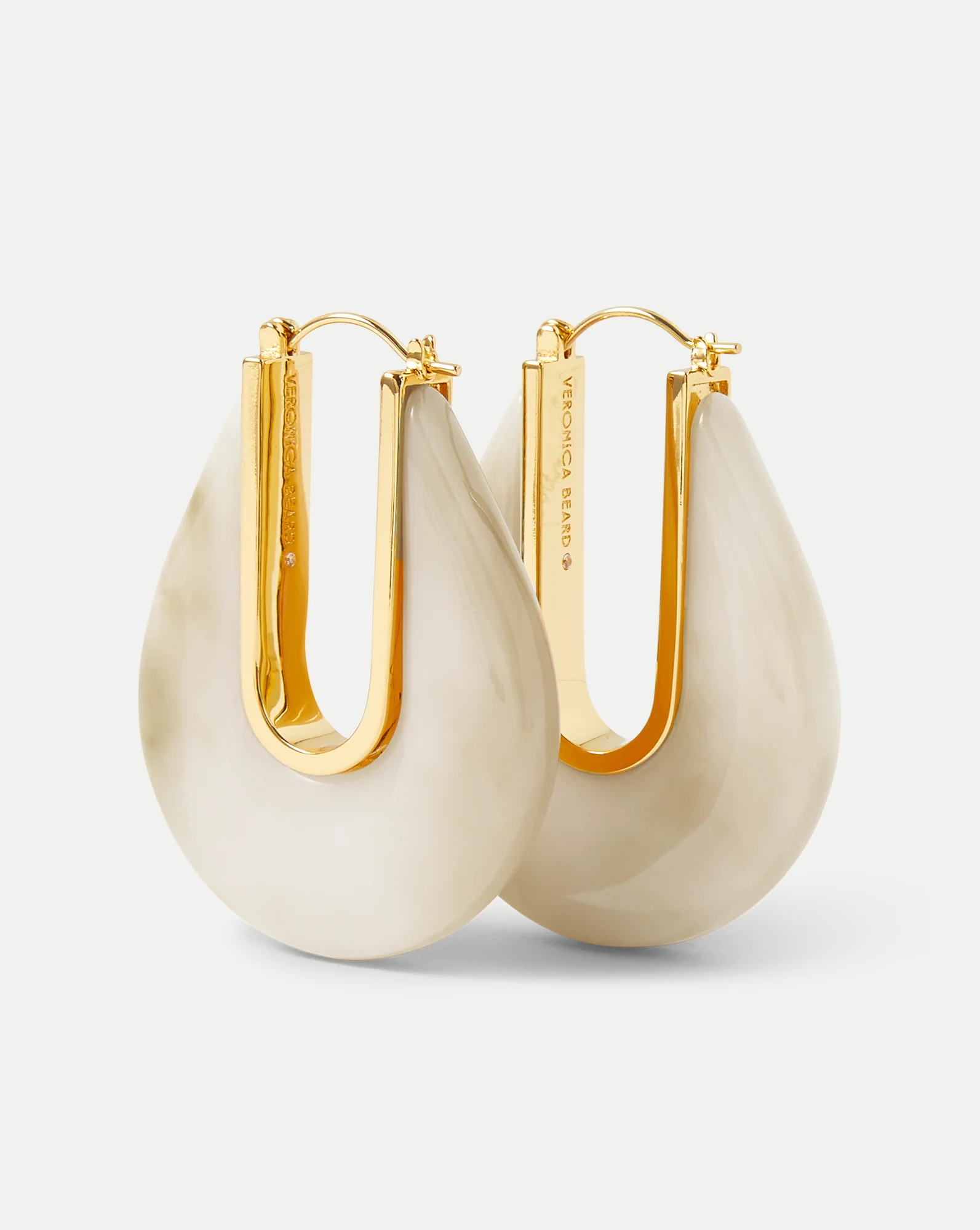 Resin Drop Hoop Earring - Image 3