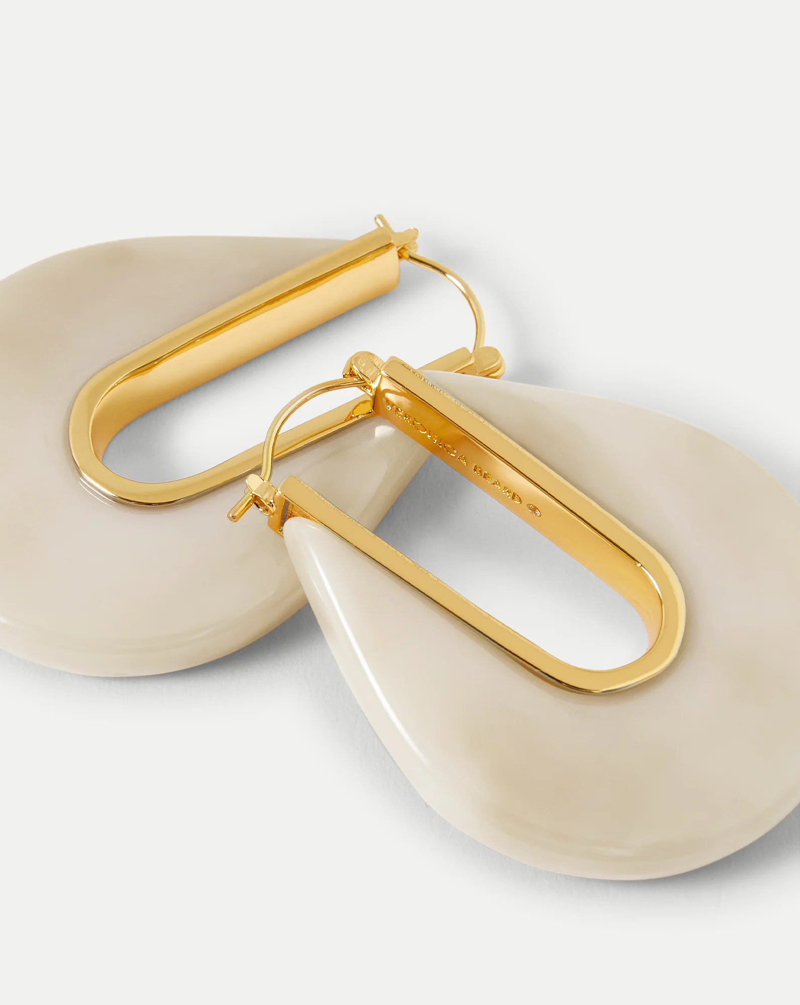 Resin Drop Hoop Earring - Image 5