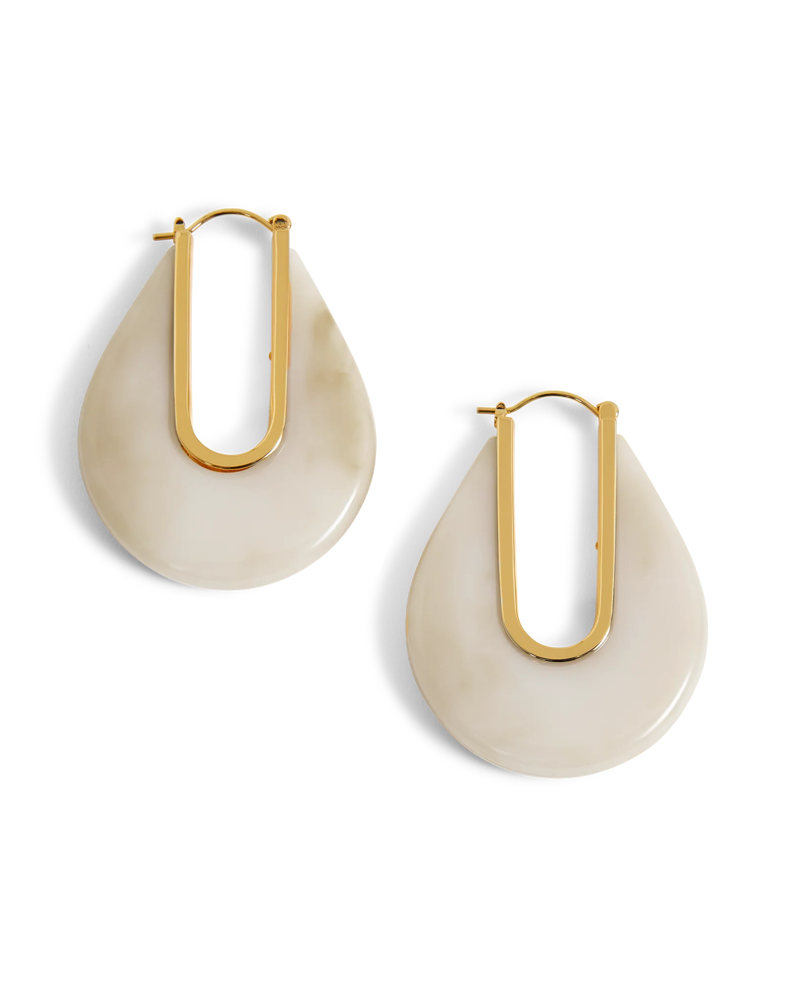 Resin Drop Hoop Earring - Image 6