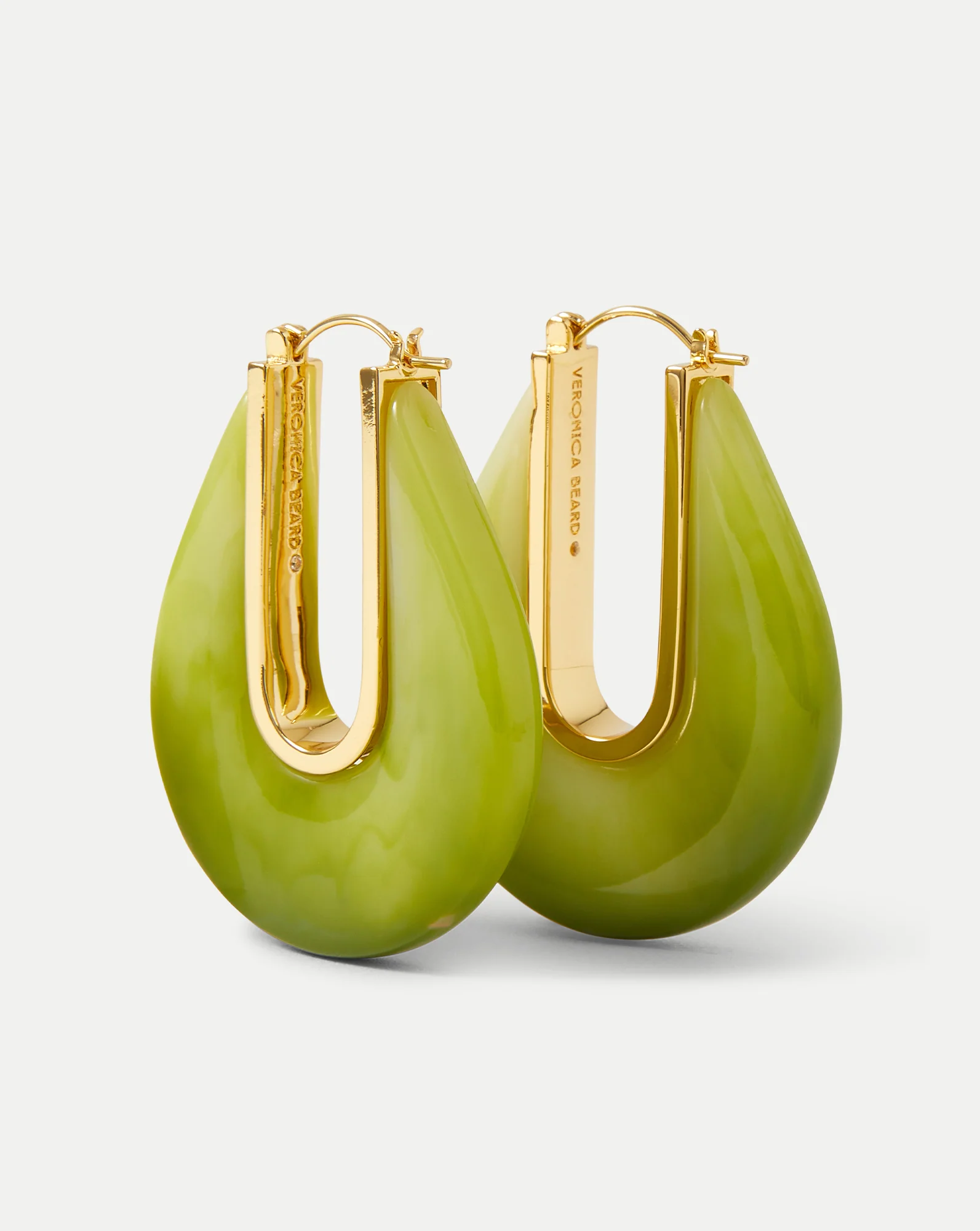 Resin Drop Hoop Earring - Image 2