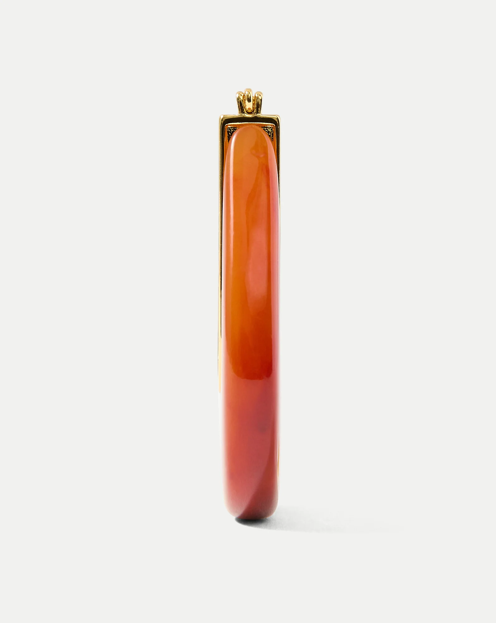 Resin Drop Hoop Earring - Image 3