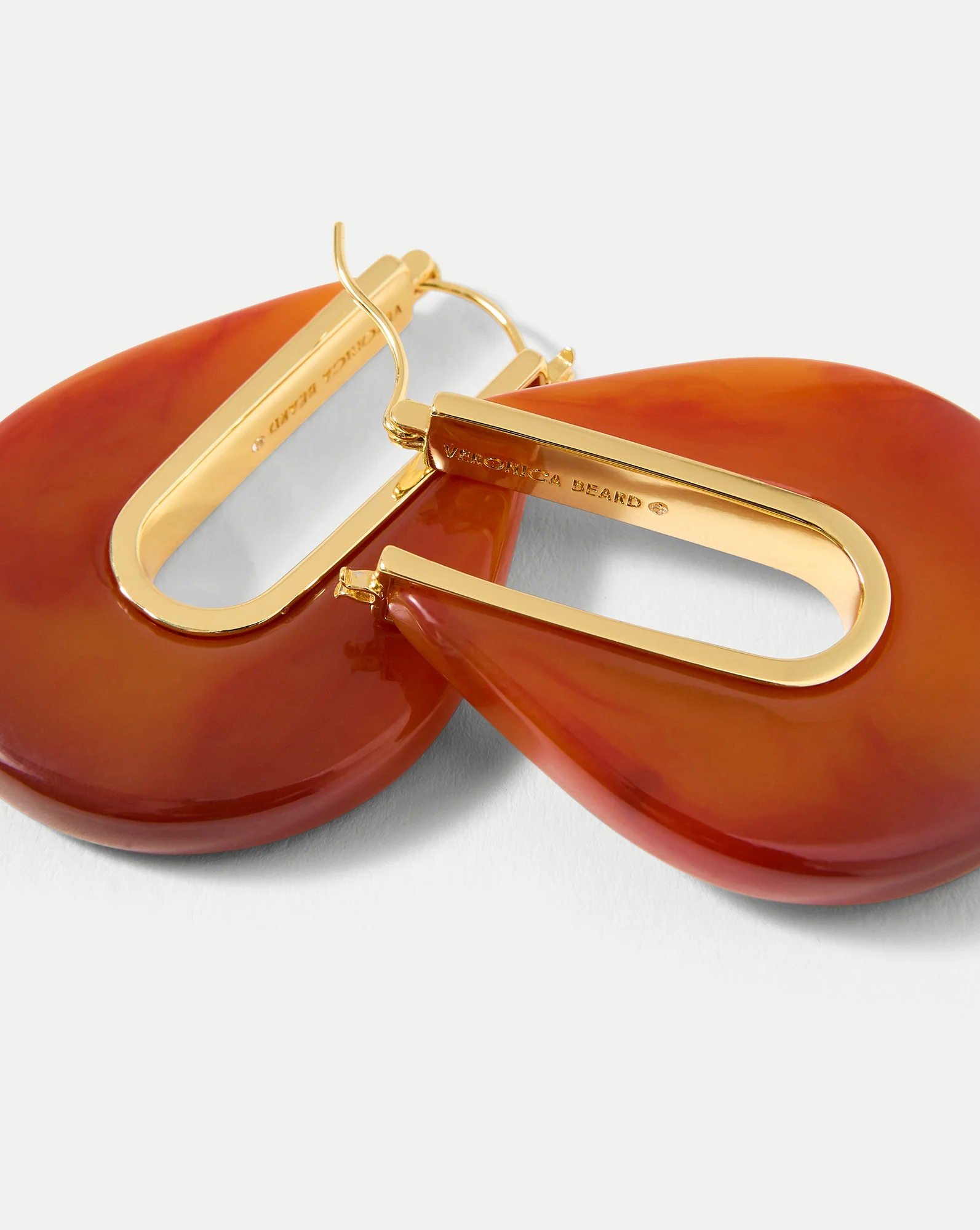 Resin Drop Hoop Earring - Image 4
