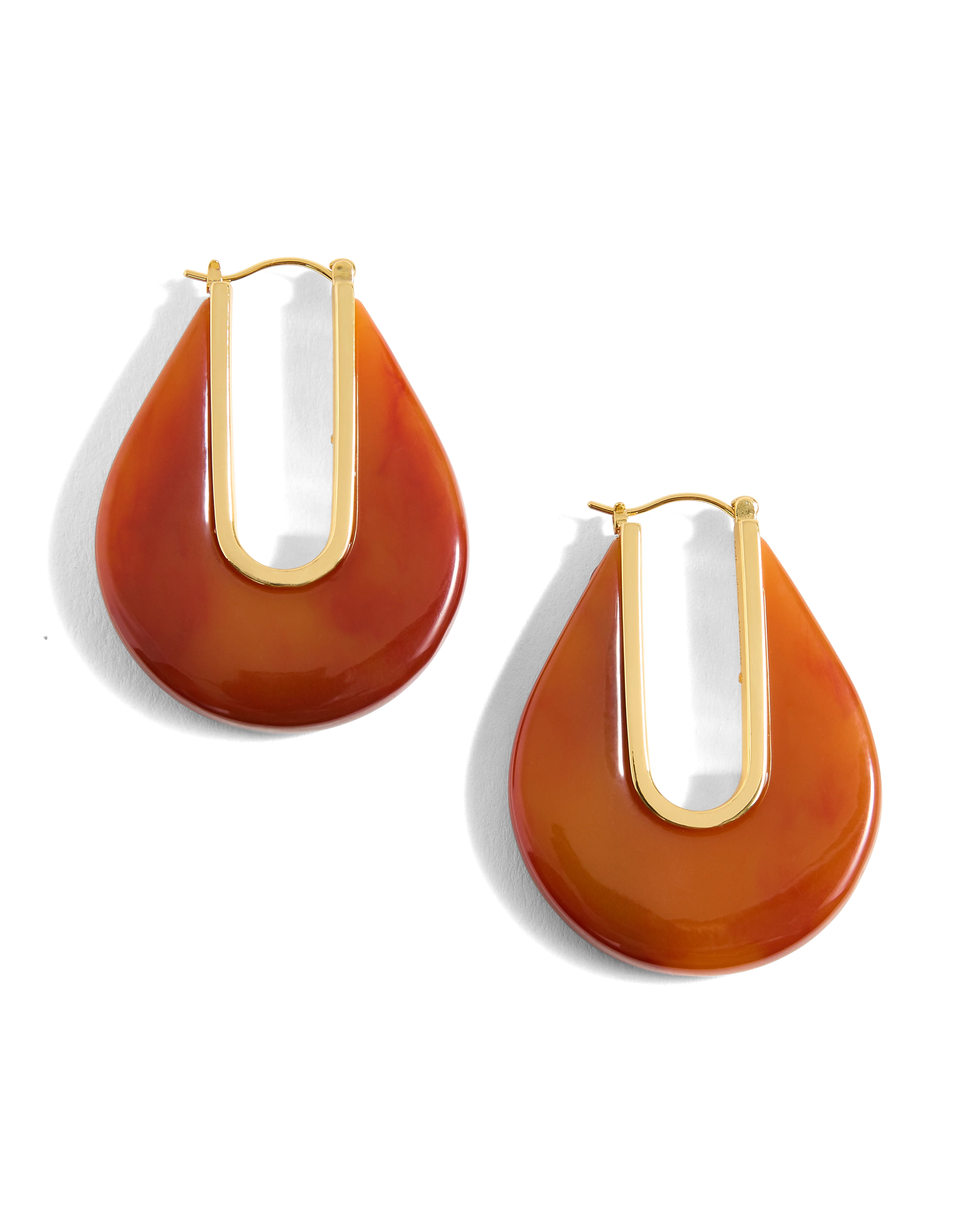 Resin Drop Hoop Earring - Image 5