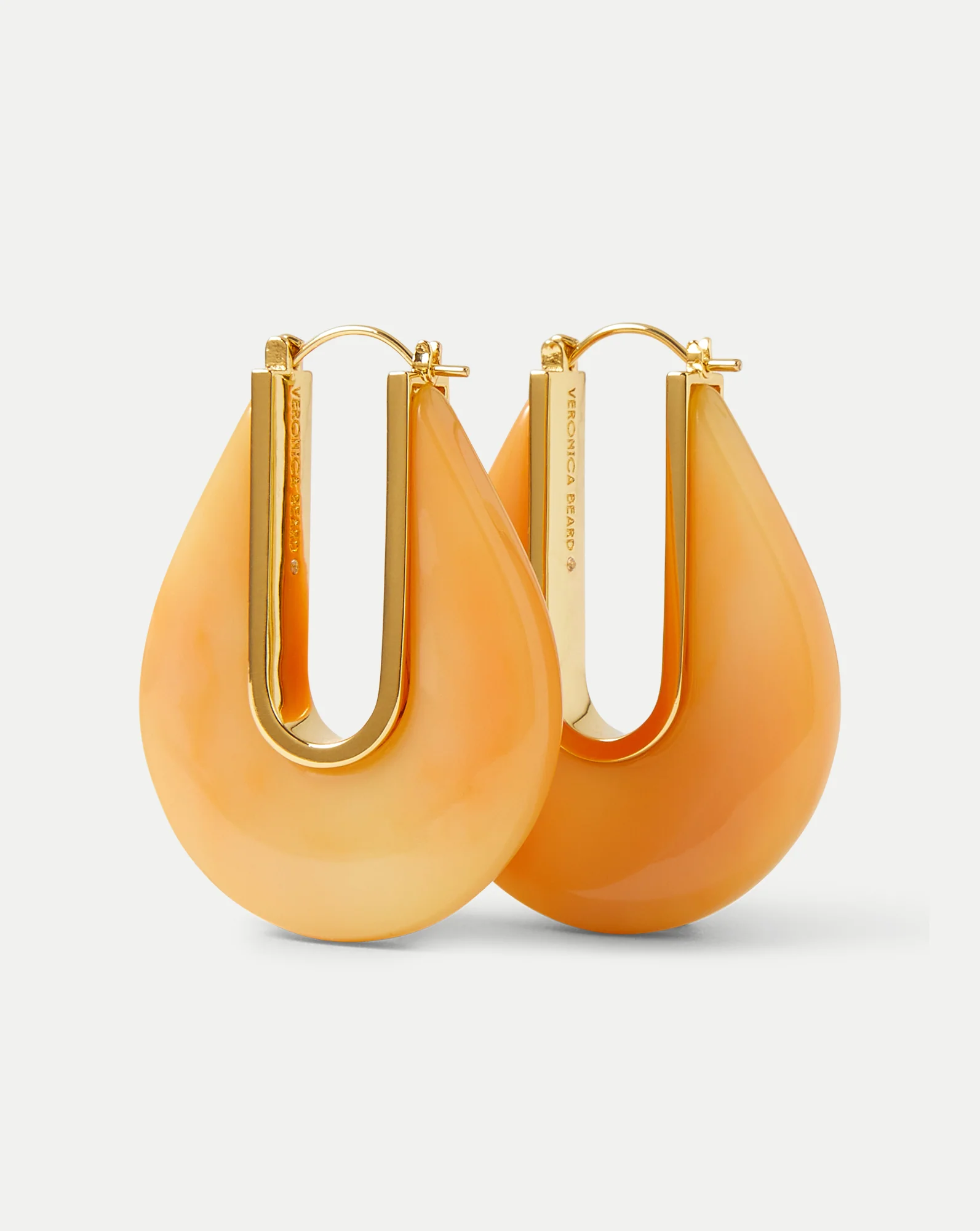 Resin Drop Hoop Earring - Image 3