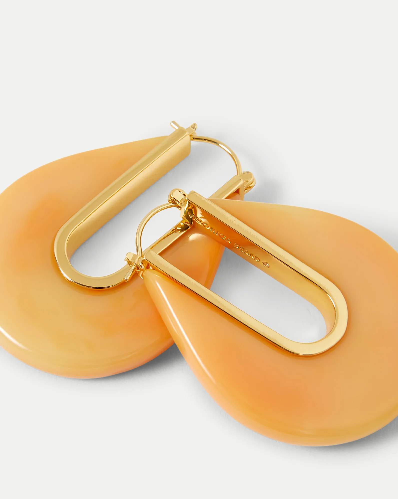 Resin Drop Hoop Earring - Image 5