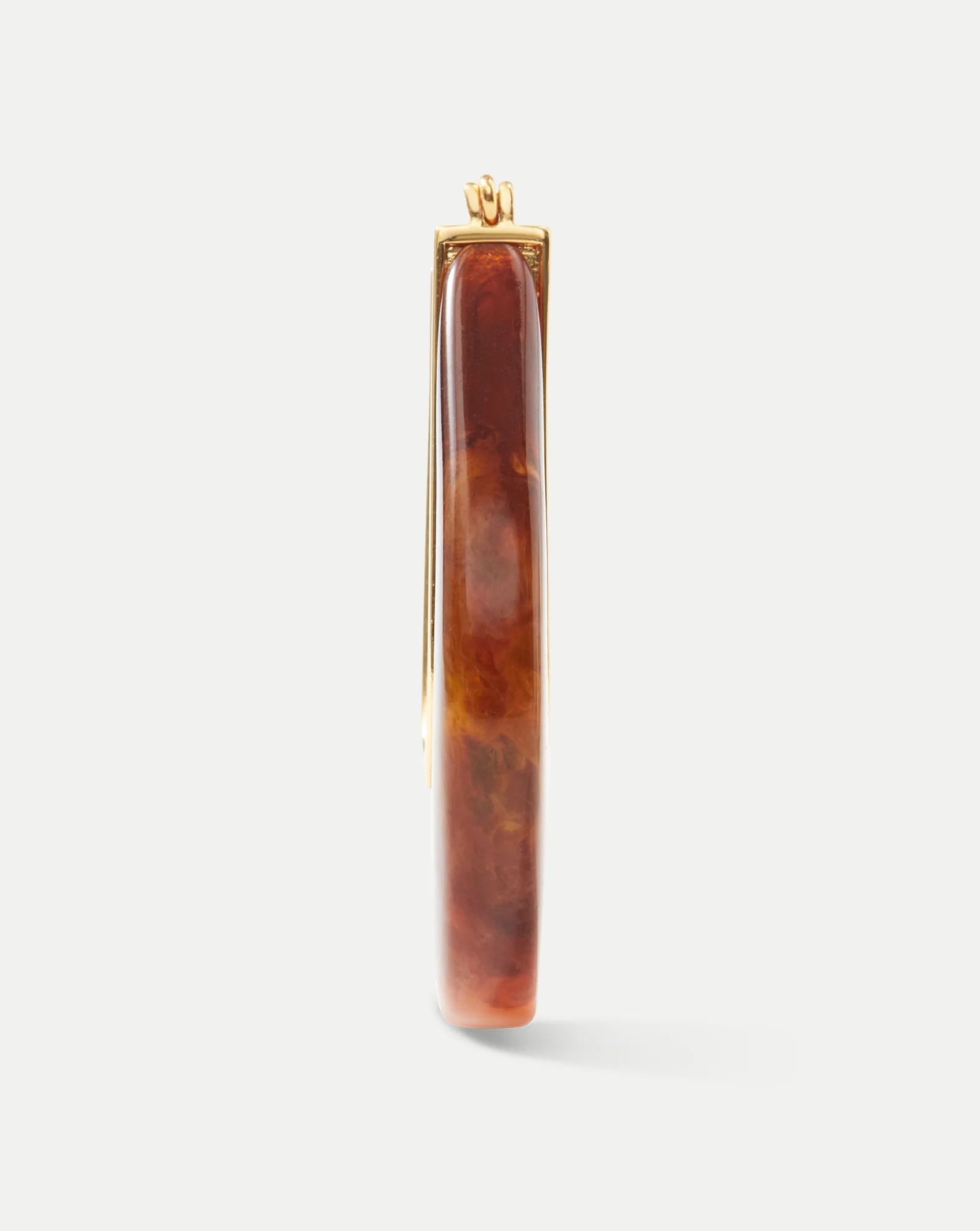 Resin Drop Hoop Earrings - Image 3