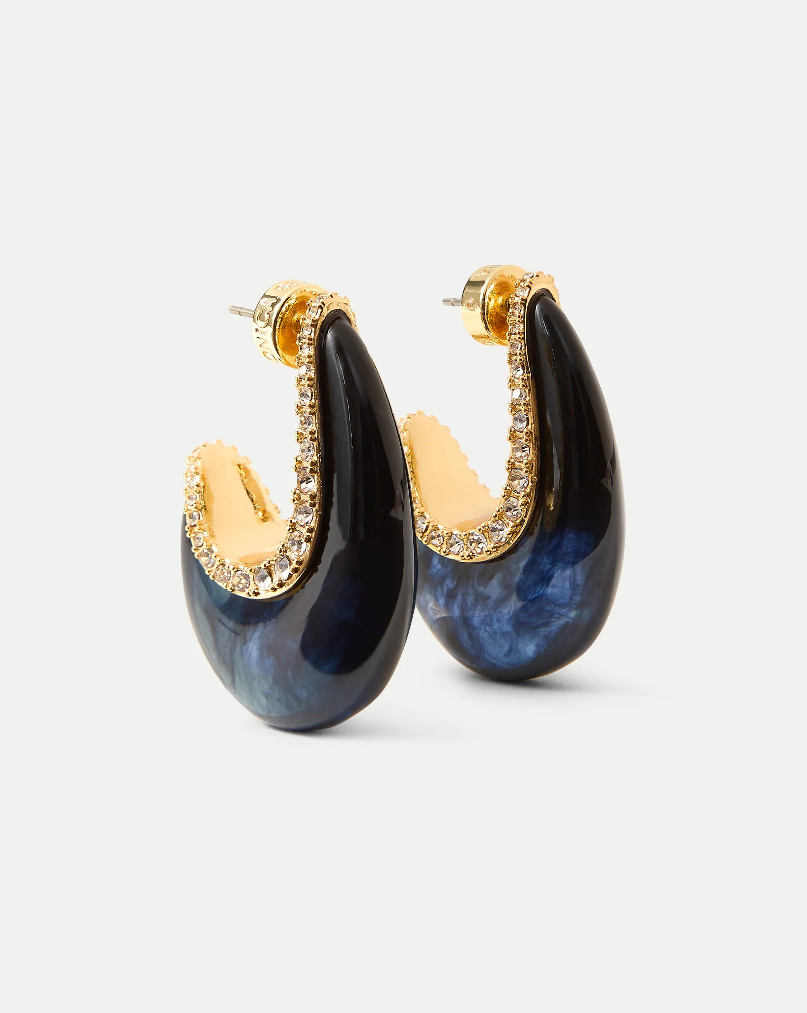 Resin J-Hoop Earring - Image 3