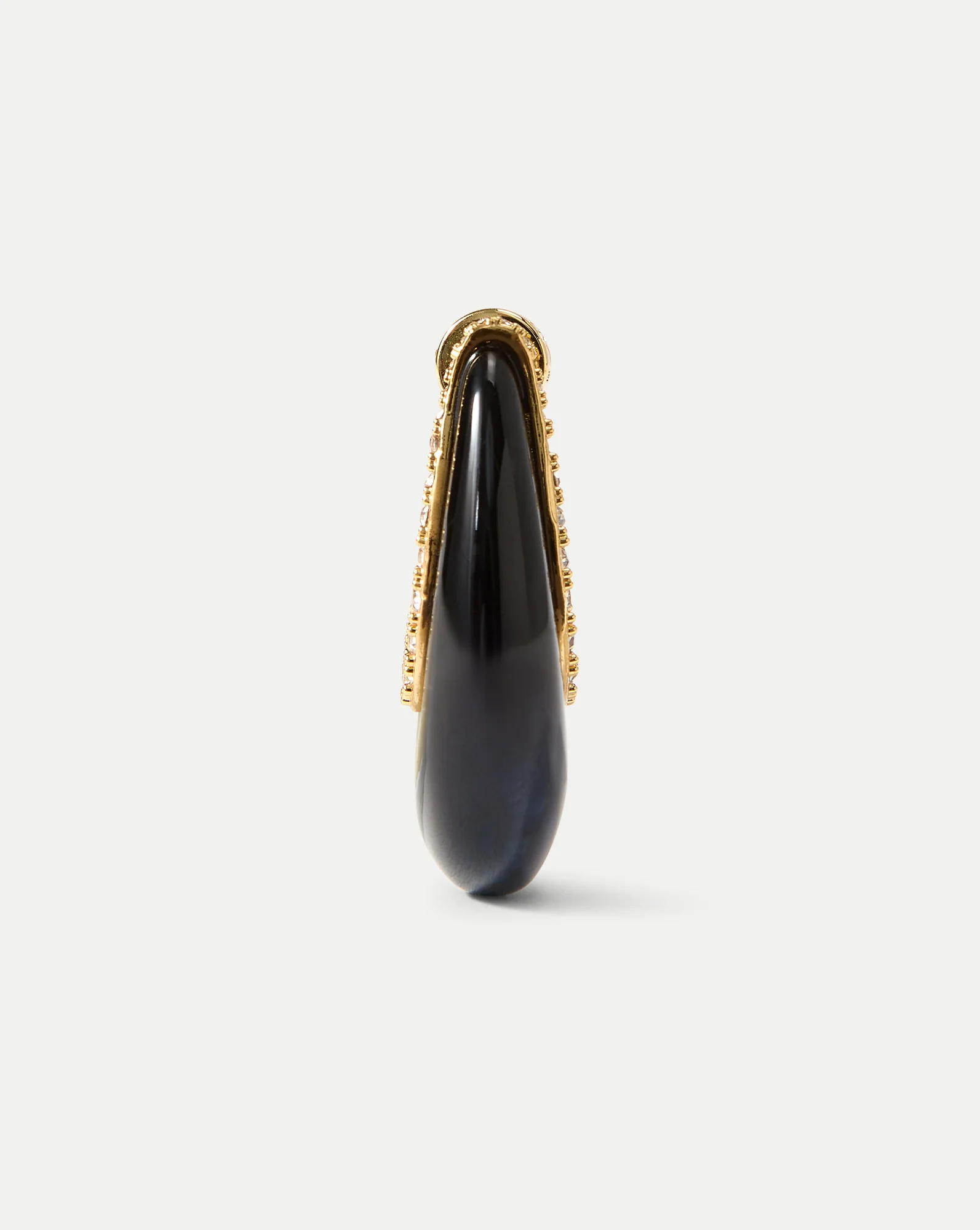 Resin J-Hoop Earring - Image 4
