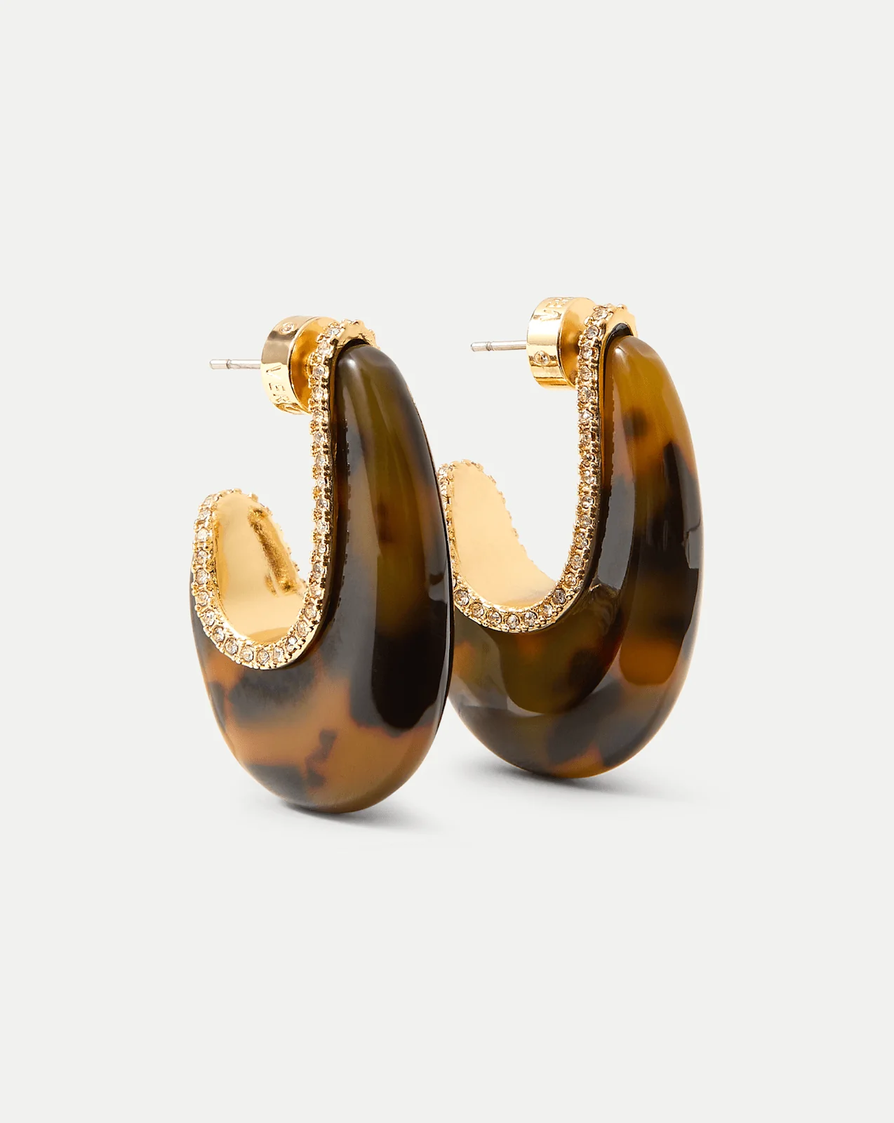 Resin J-Hoop Earring - Image 3