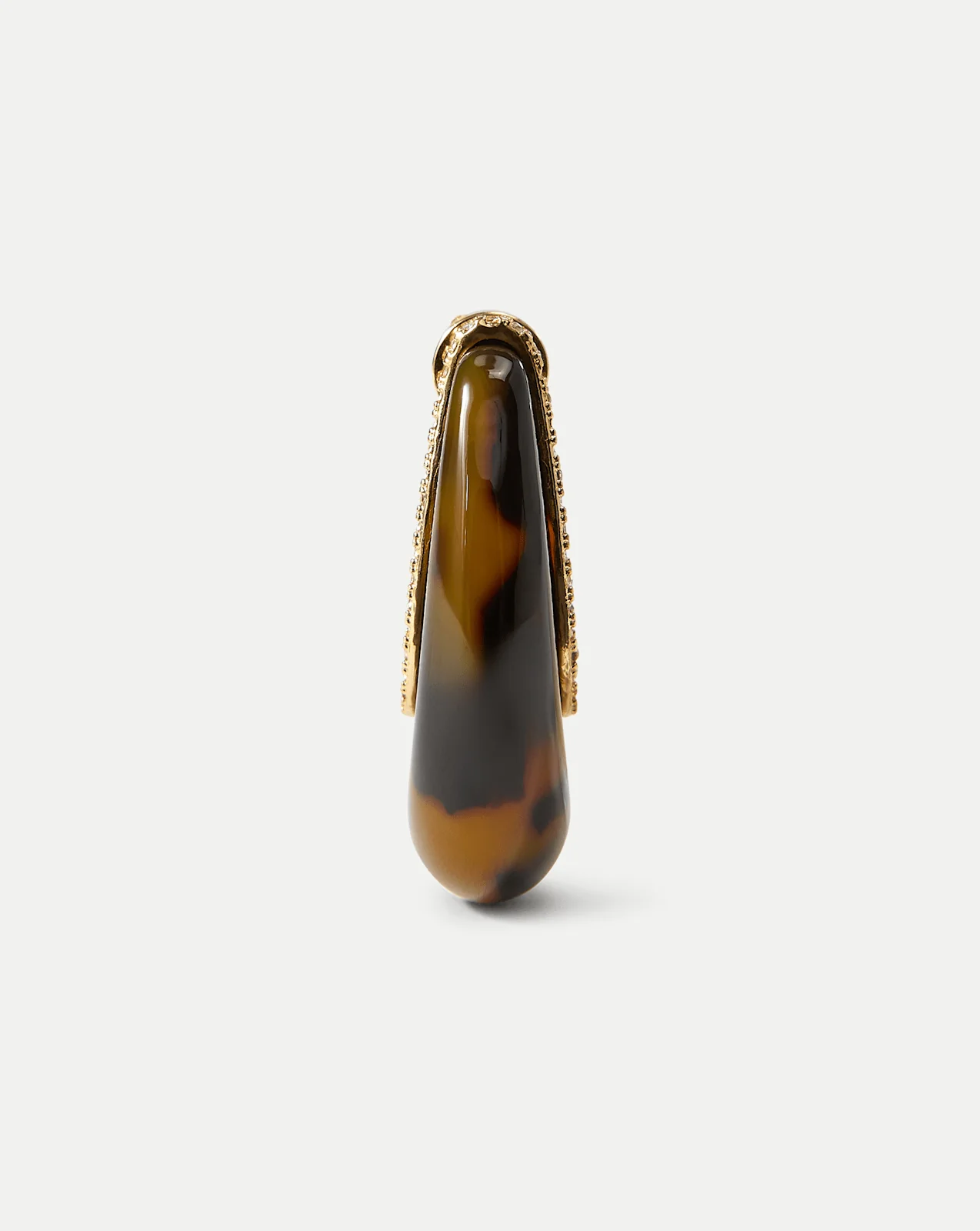 Resin J-Hoop Earring - Image 4