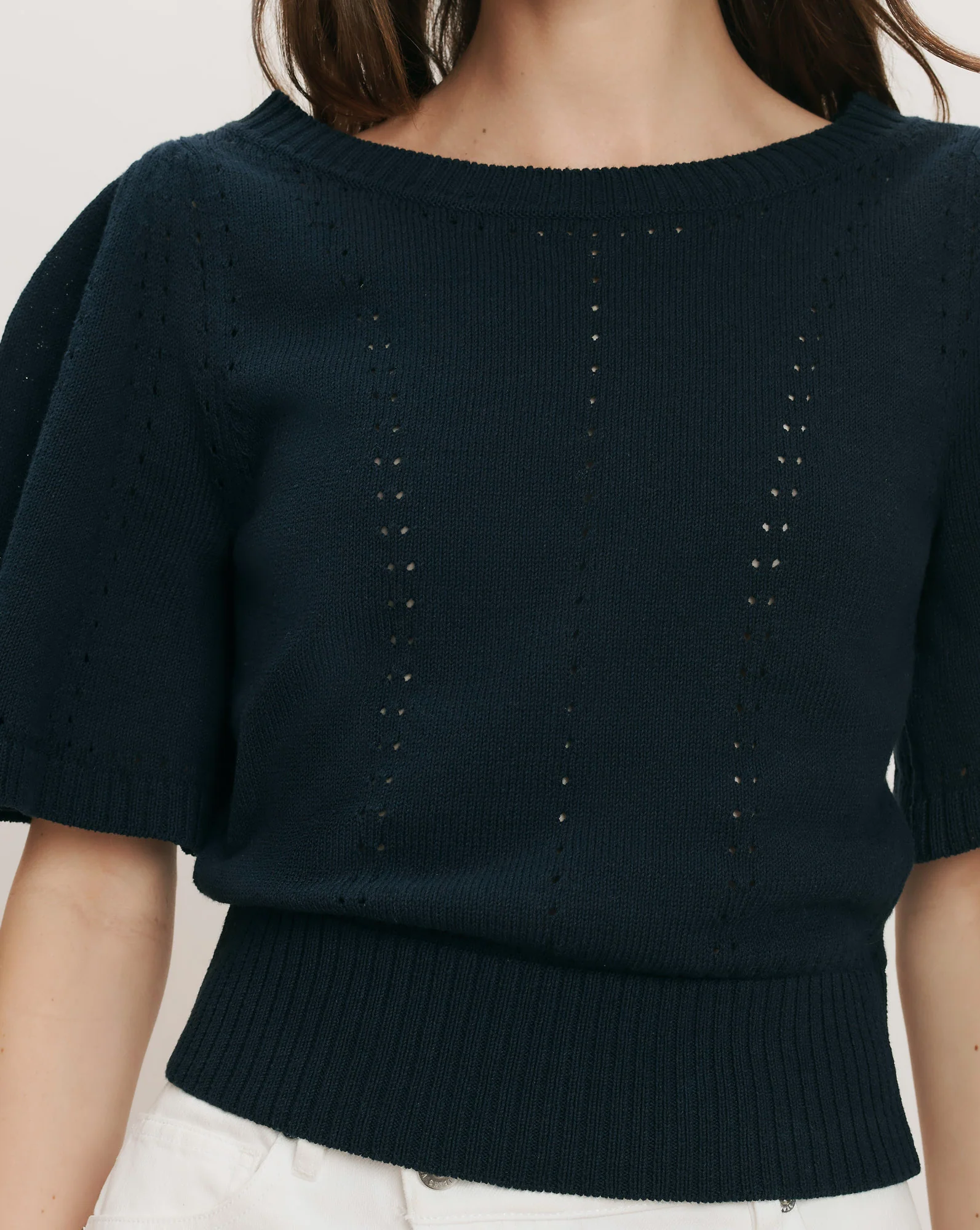 Rhennan Pointelle Knit Top - Image 5