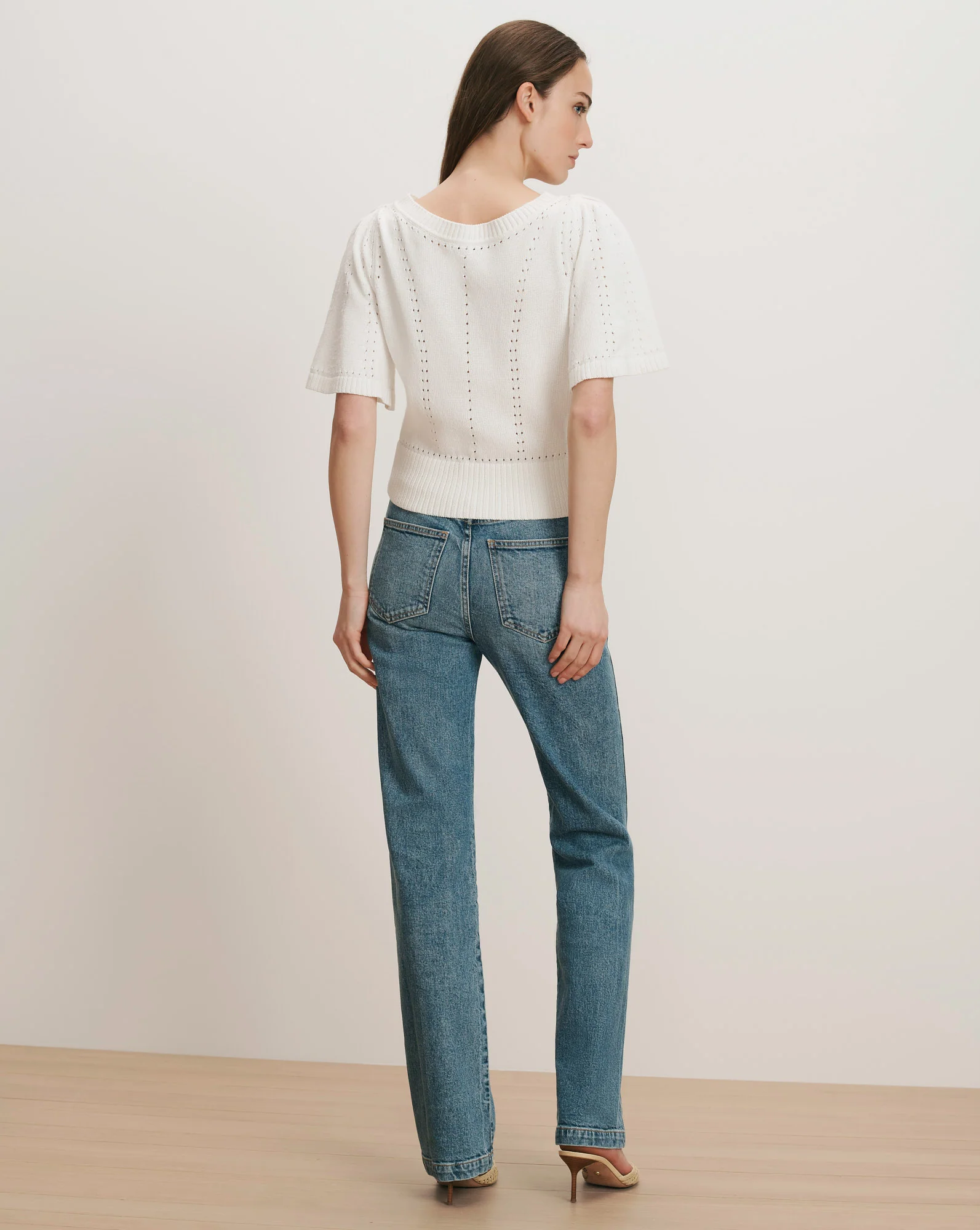 Rhennan Pointelle Knit Top - Image 4