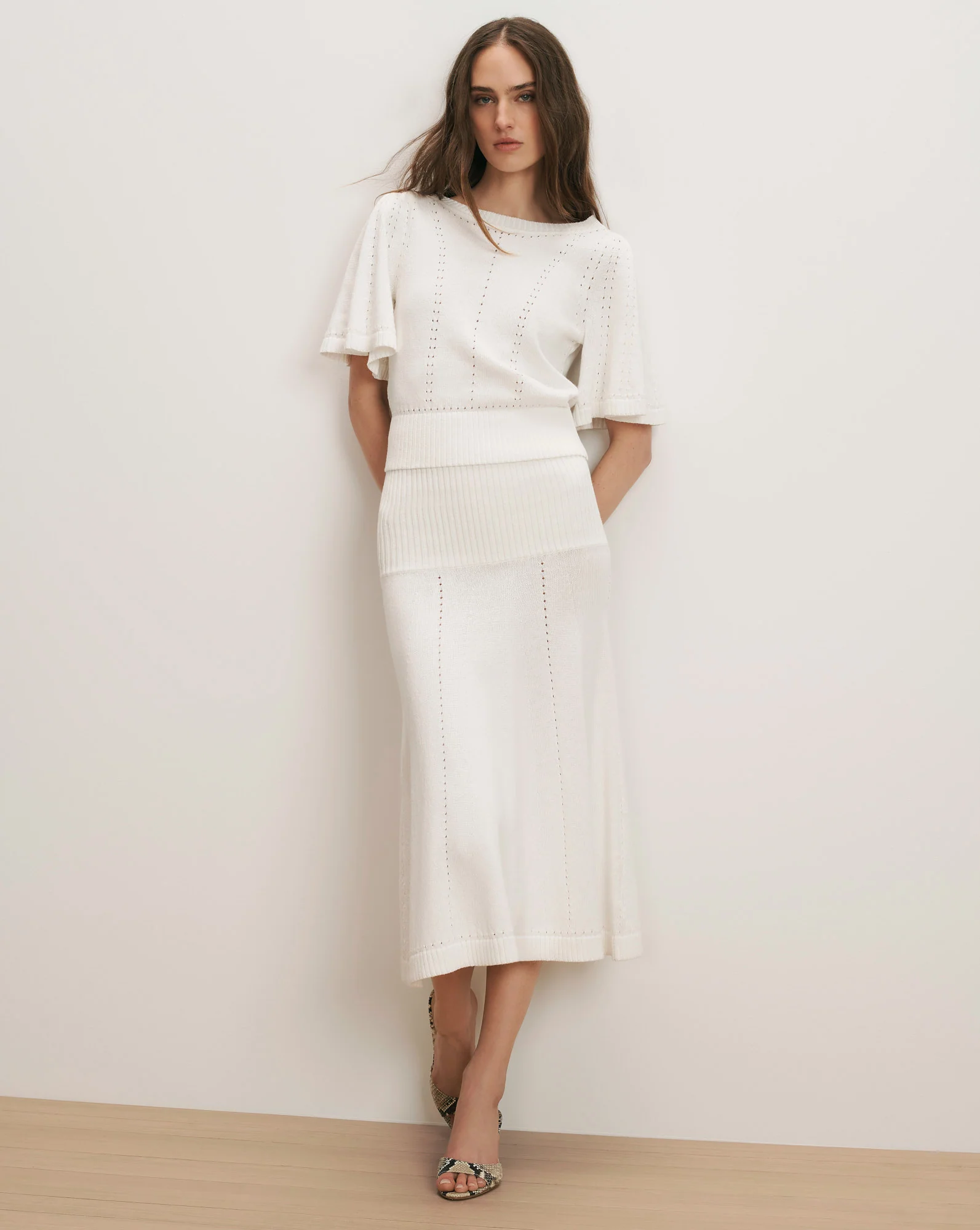 Rhennan Pointelle Knit Top - Image 5