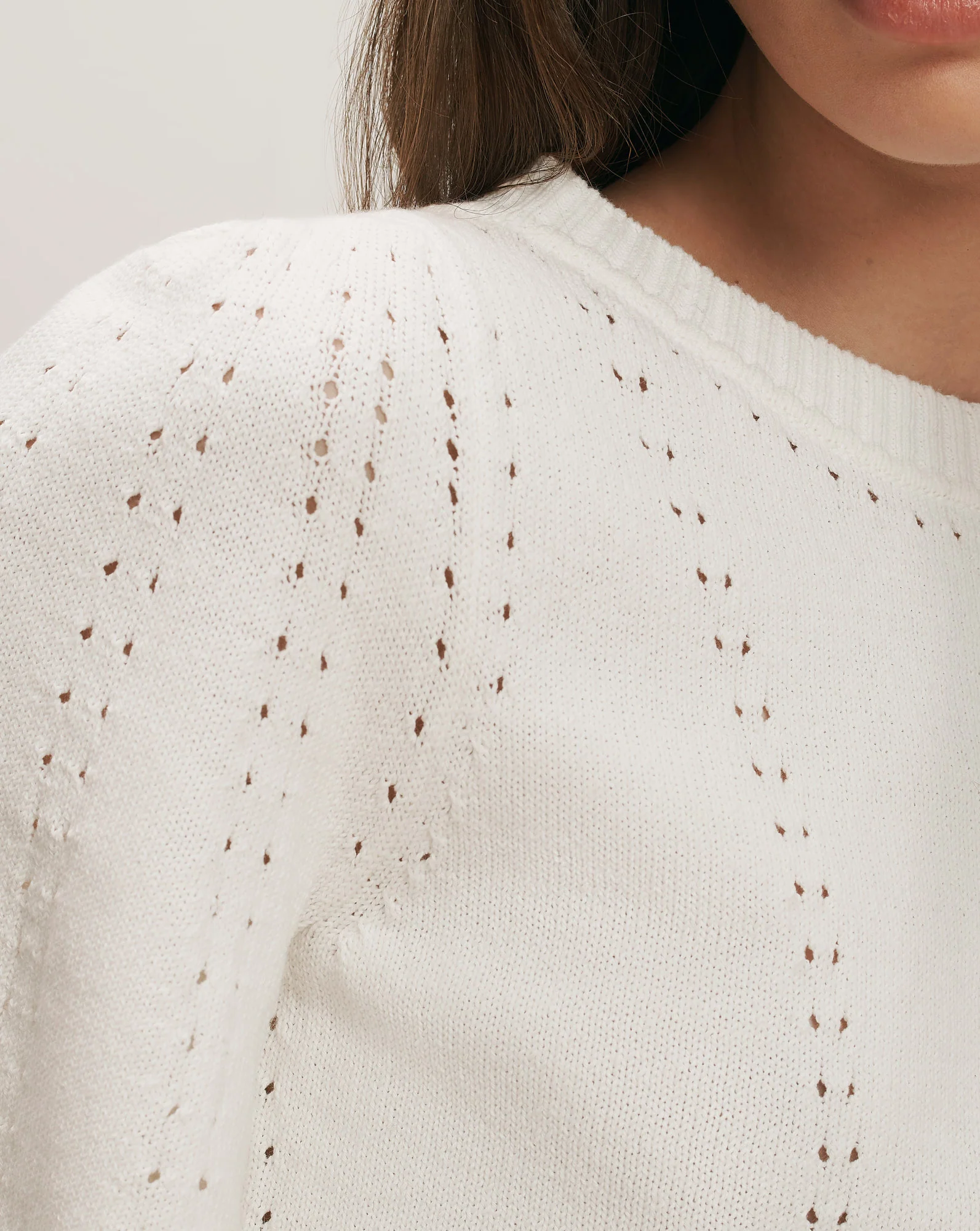 Rhennan Pointelle Knit Top - Image 6