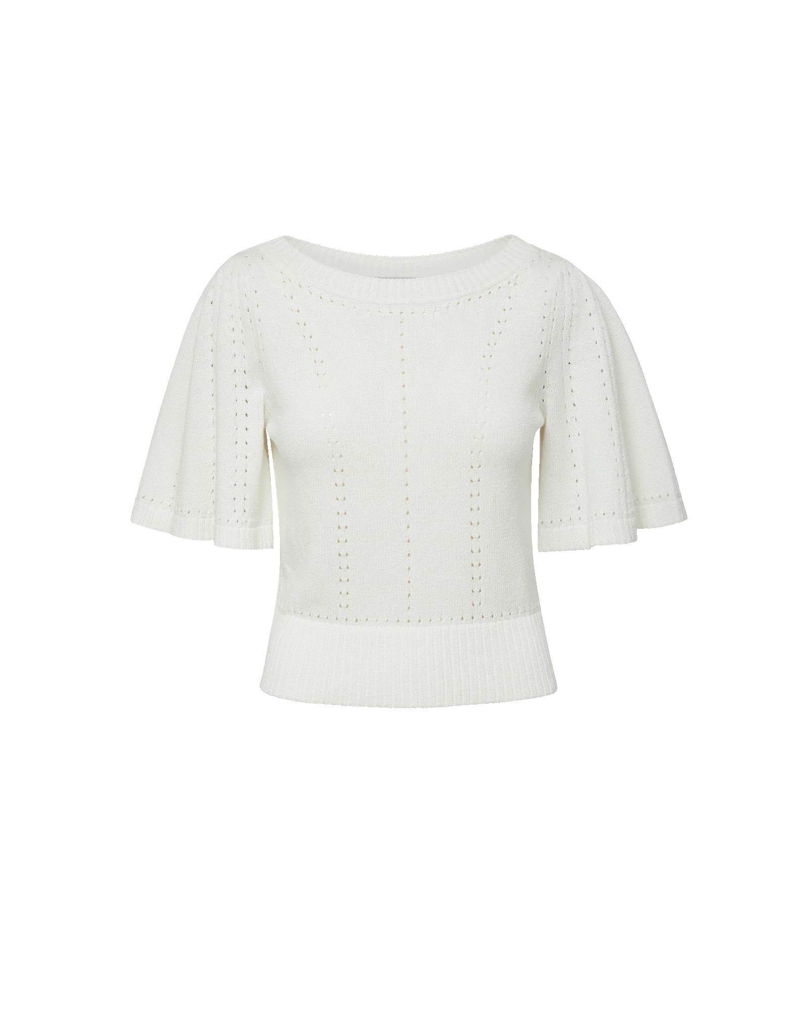 Rhennan Pointelle Knit Top - Image 7