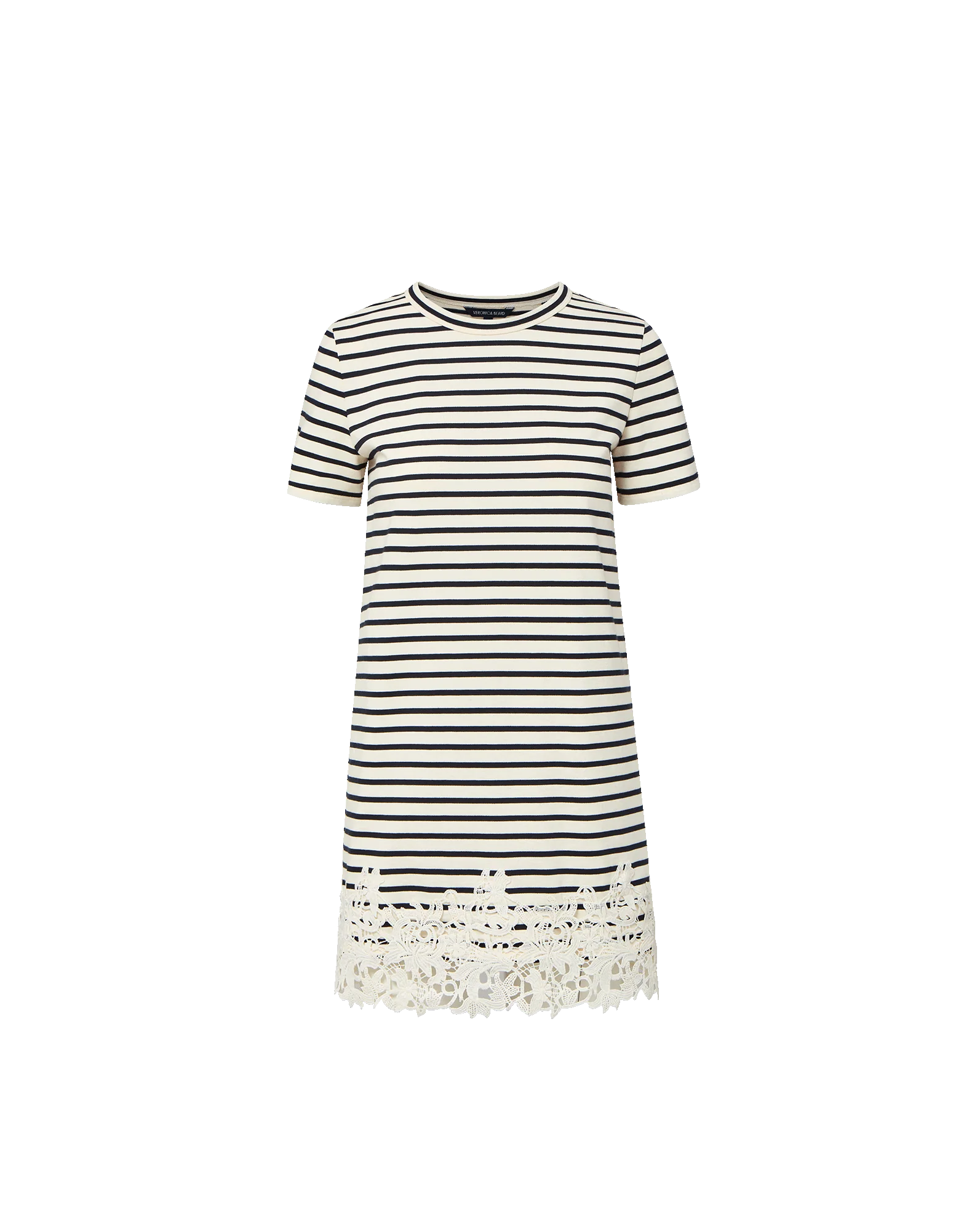 Rhue Striped Lace-Hem Mini Dress - Image 6