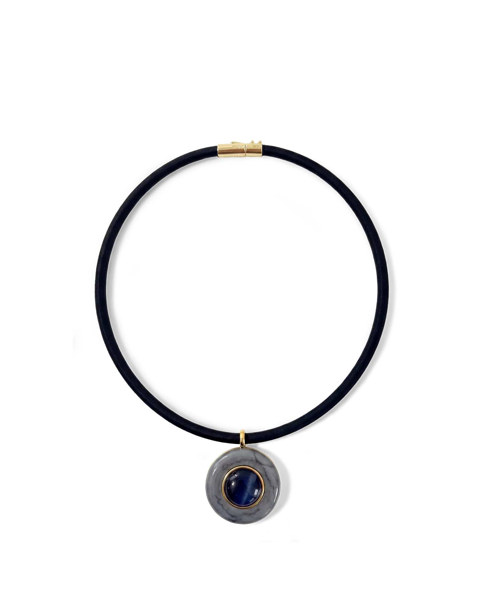 Round Doublet Pendant Necklace - Image 2