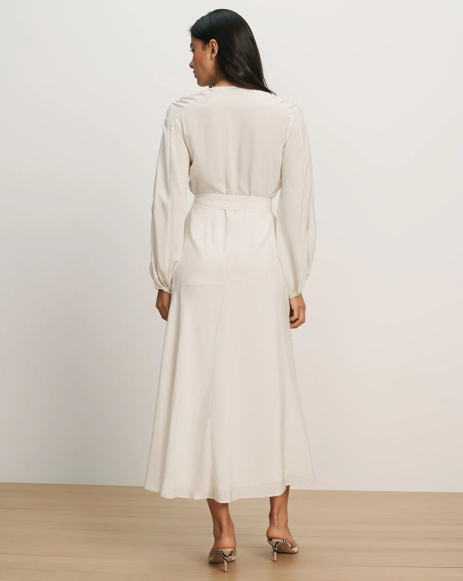 Seneca Bishop-Sleeve Midi Dress - Image 4