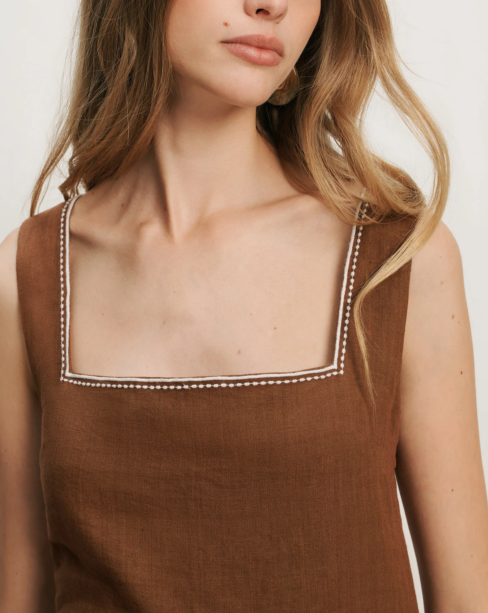 Shanice Linen Mini Dress - Image 6