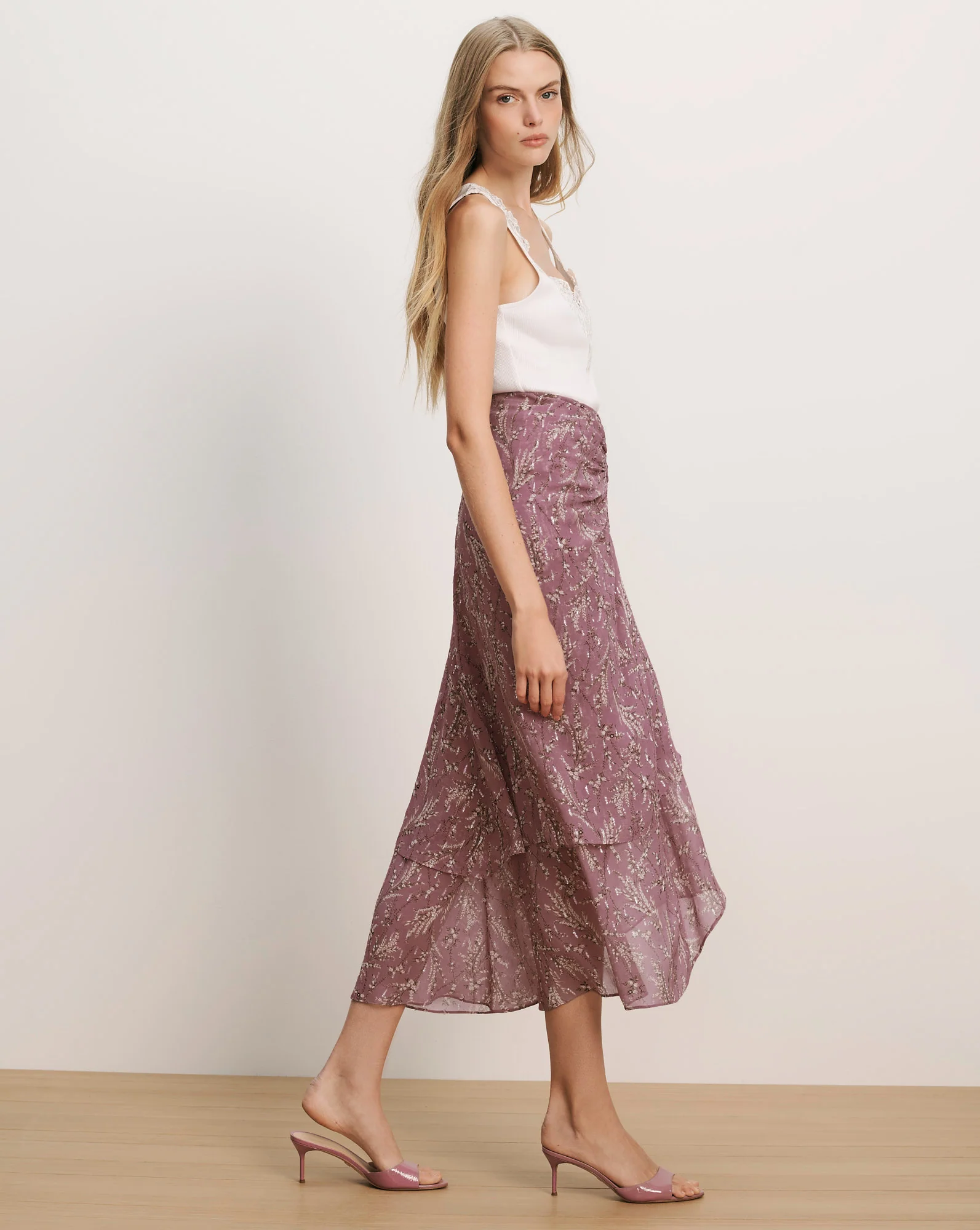 Sira Floral Midi Skirt - Image 3