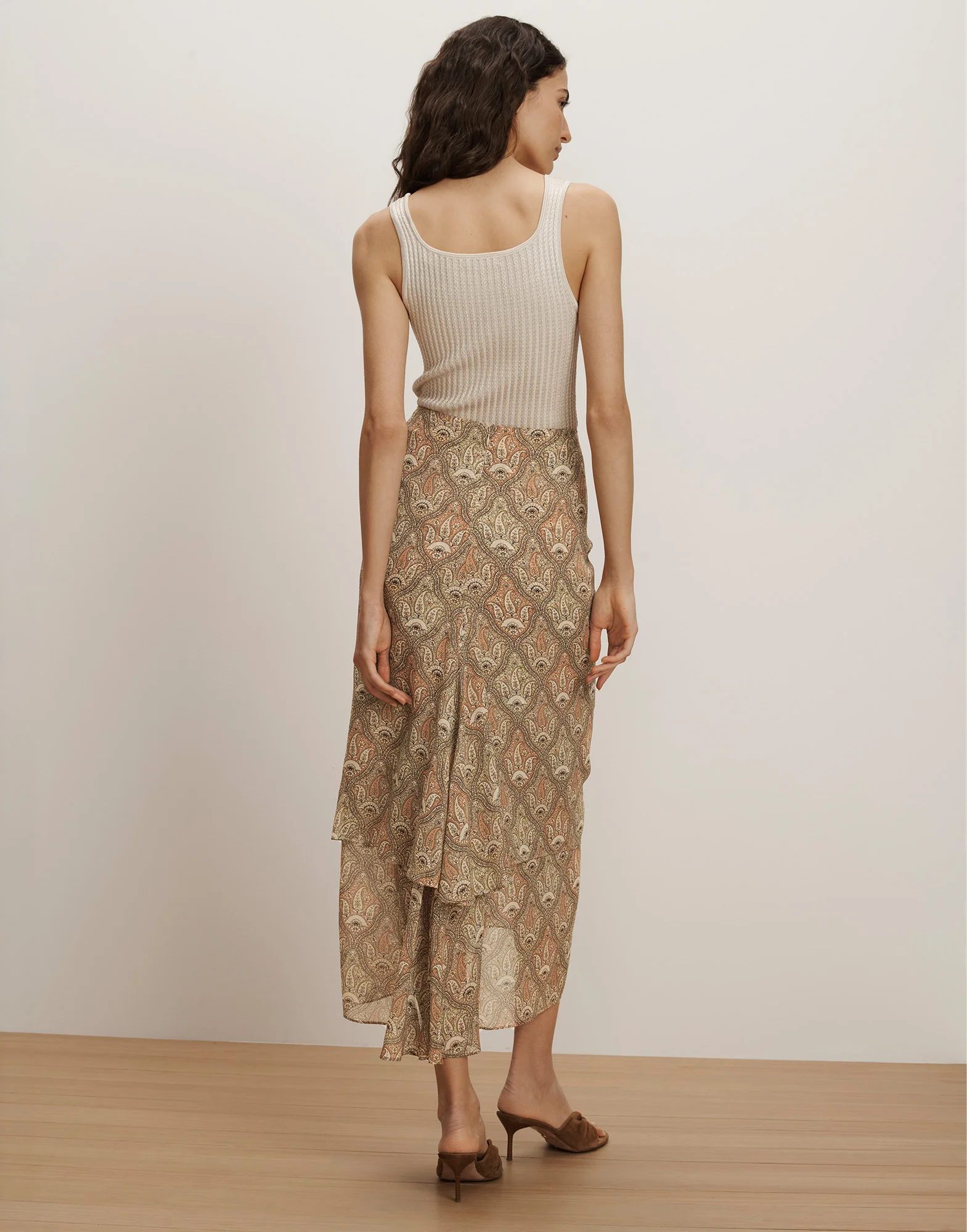 Sira Silk Midi Skirt - Image 5