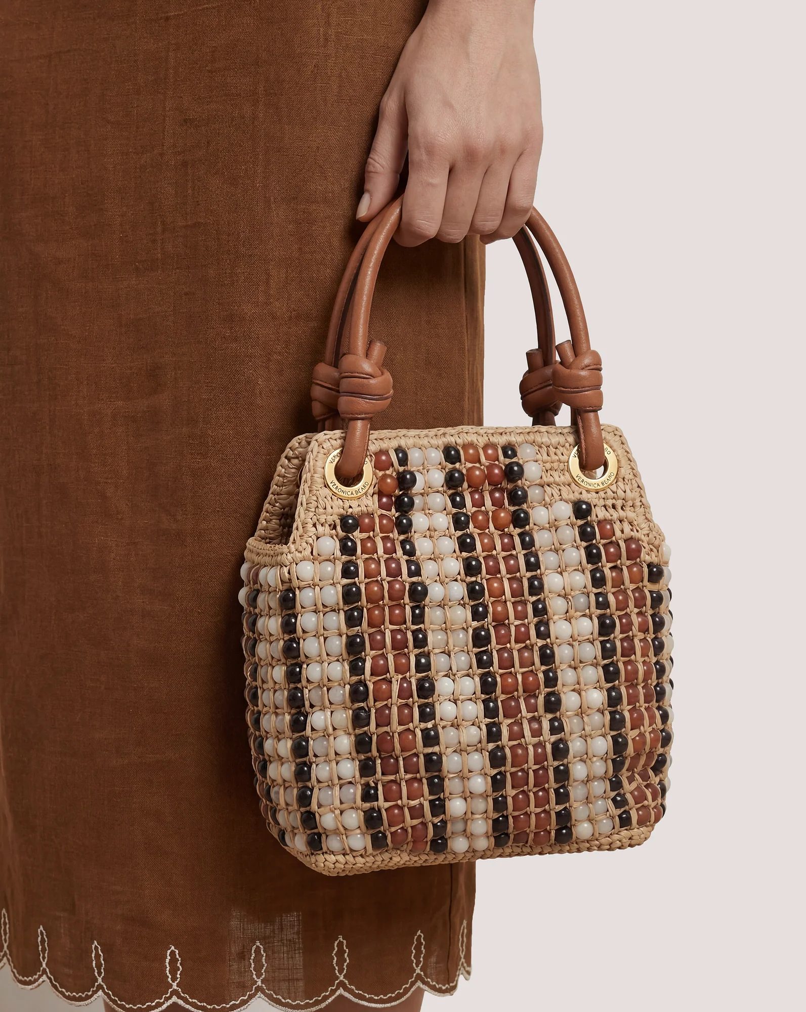 Small Beaded Veronica Beard Slouch Bag - Image 2