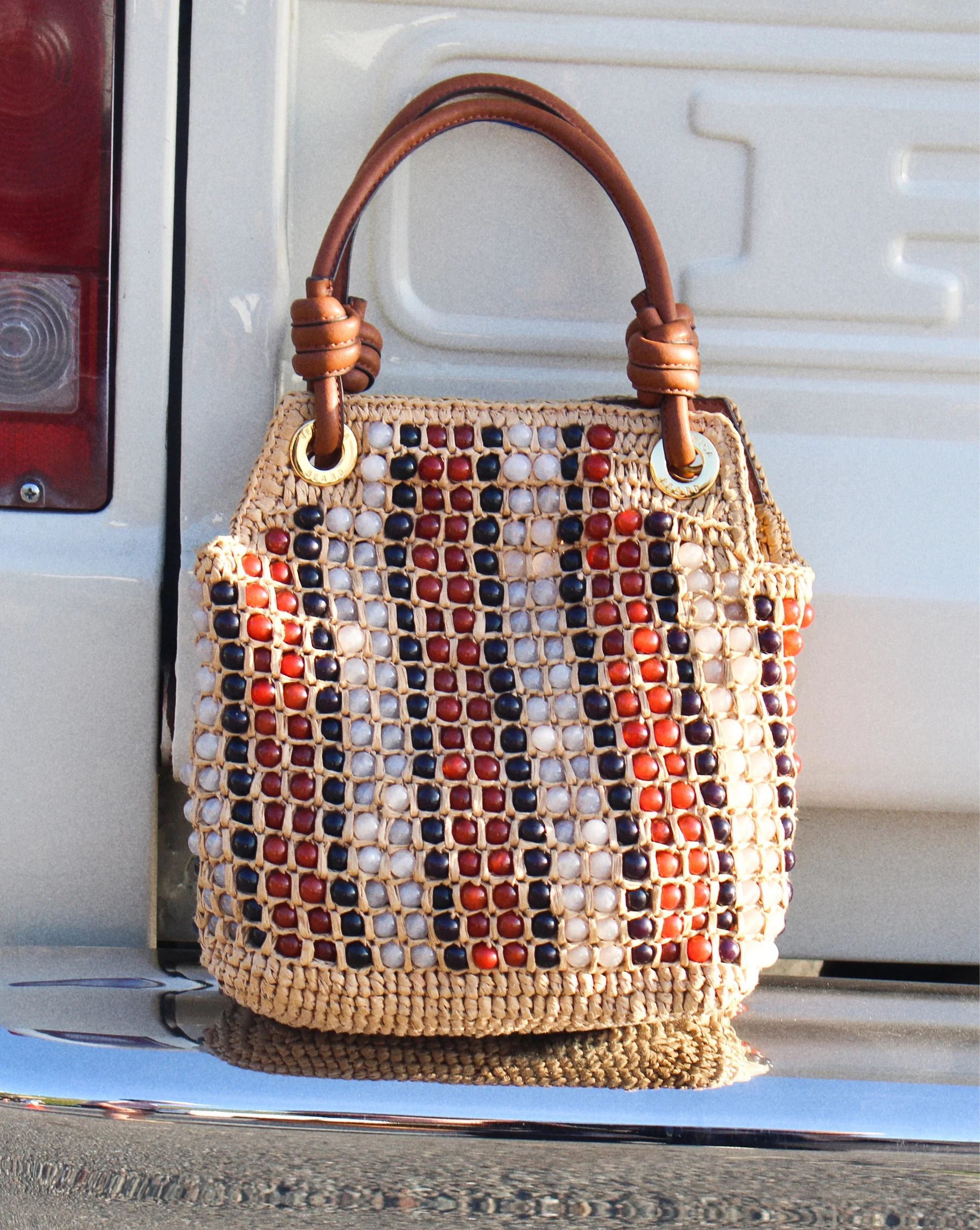 Small Beaded Veronica Beard Slouch Bag - Image 6