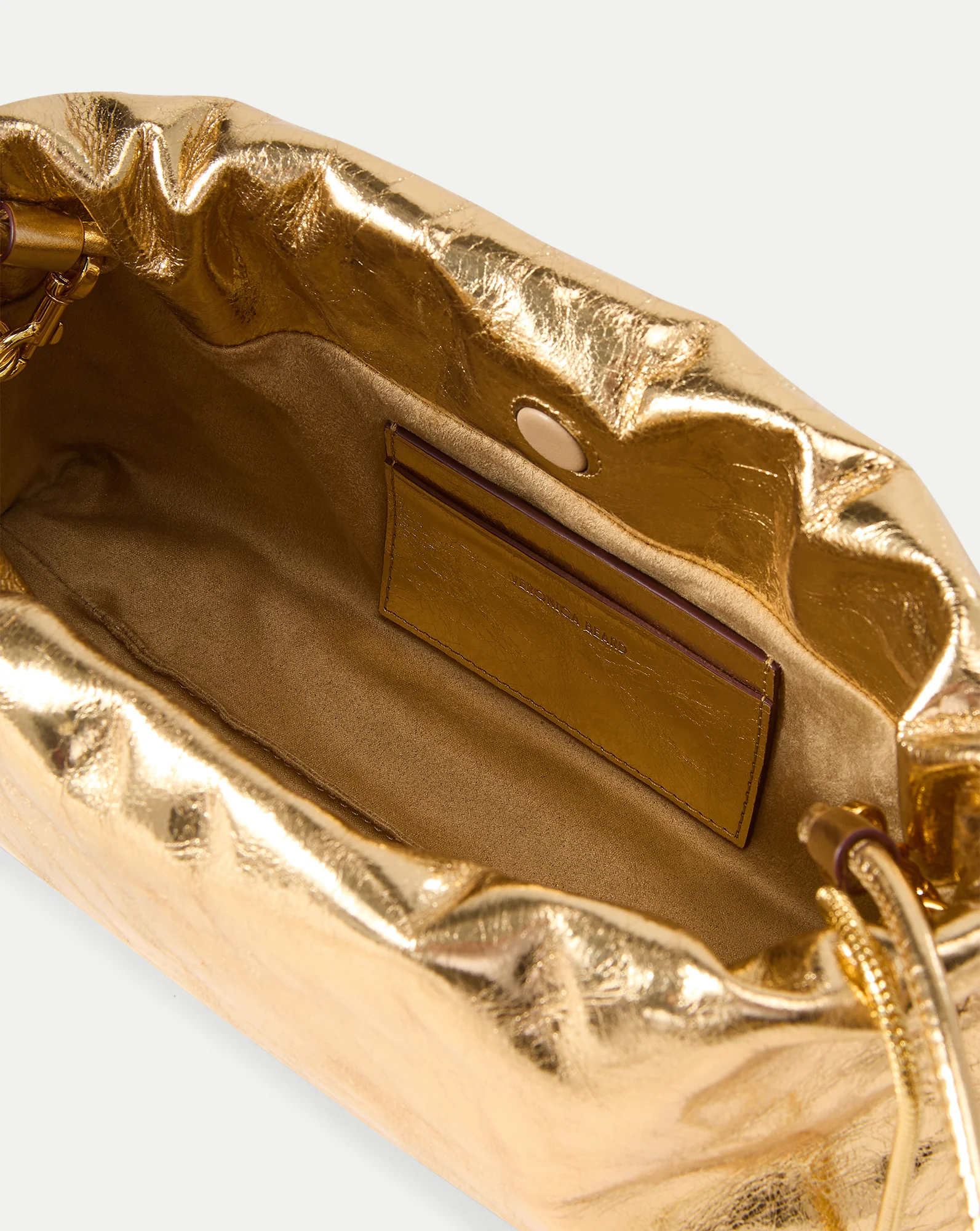 Small Metallic Veronica Beard Stash Bag - Image 5