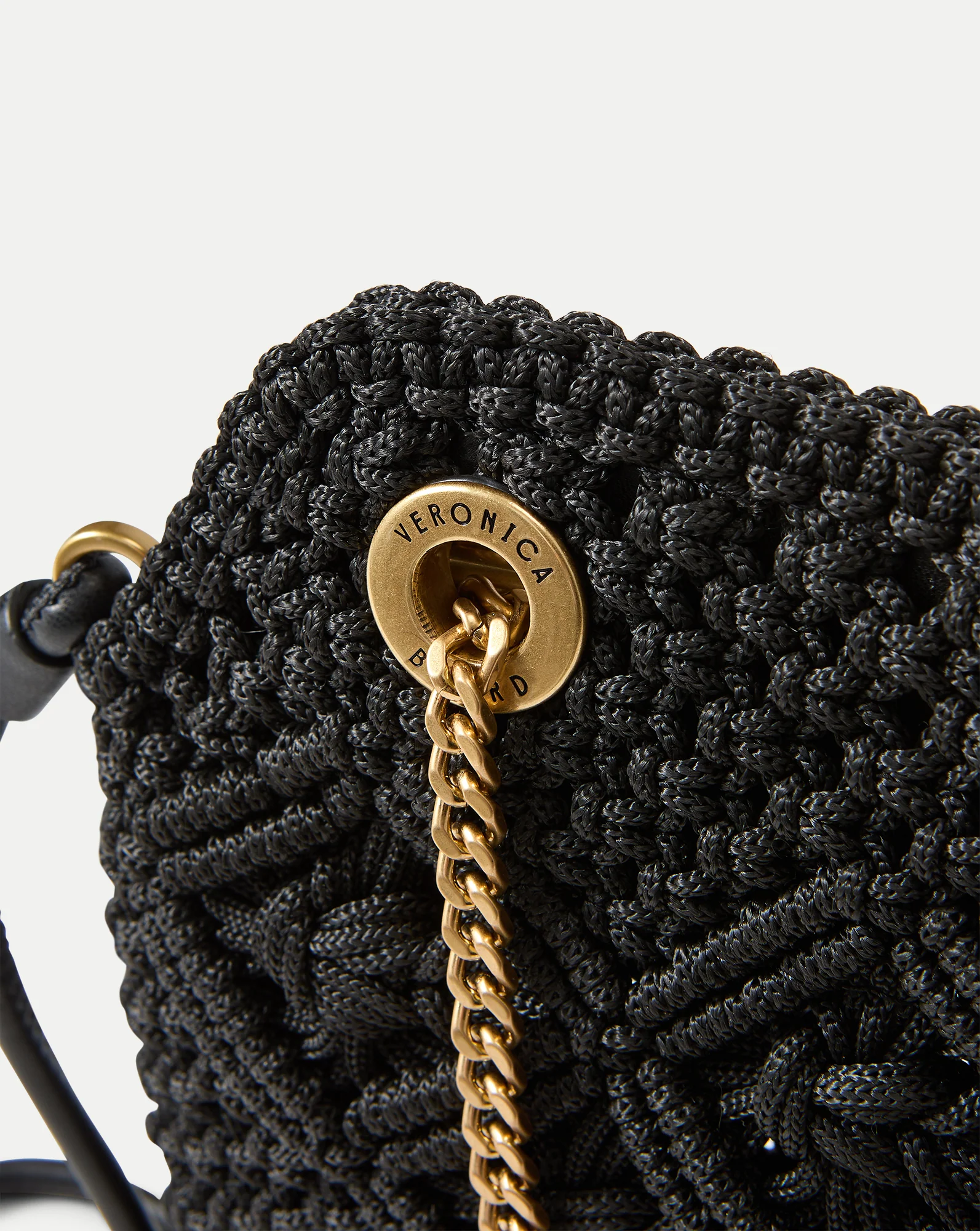 Small Veronica Beard Macramé Slouch Bag - Image 3