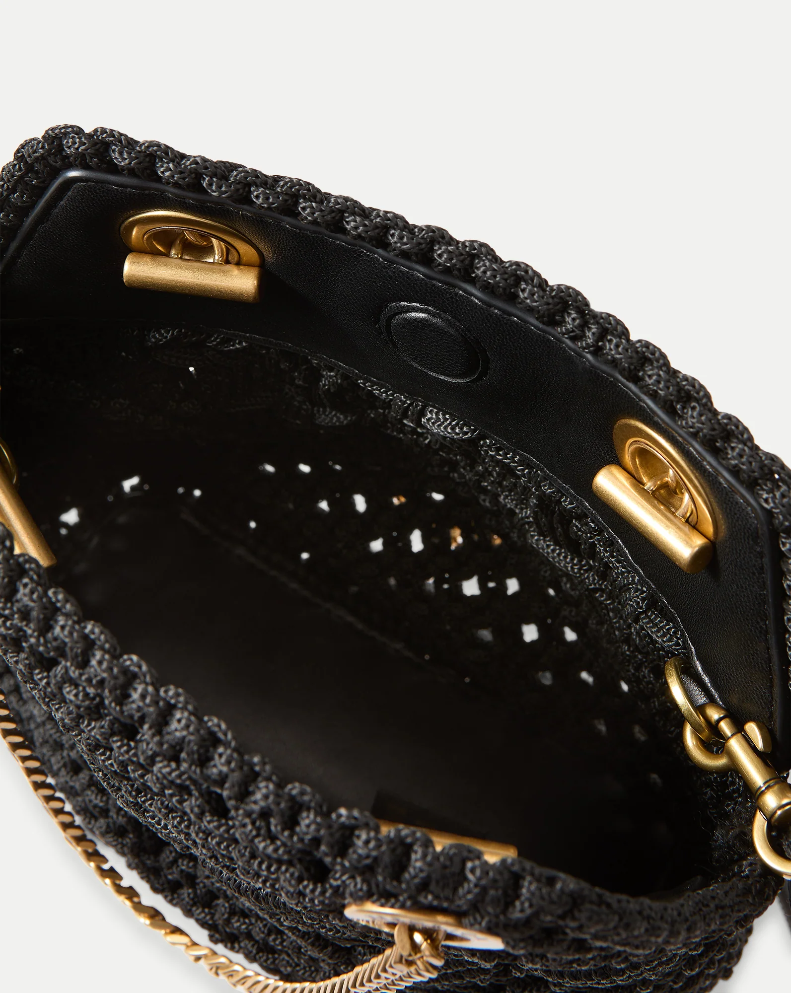 Small Veronica Beard Macramé Slouch Bag - Image 4