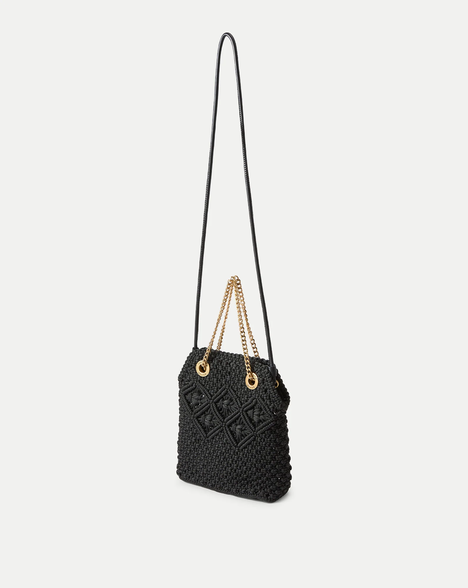 Small Veronica Beard Macramé Slouch Bag - Image 5