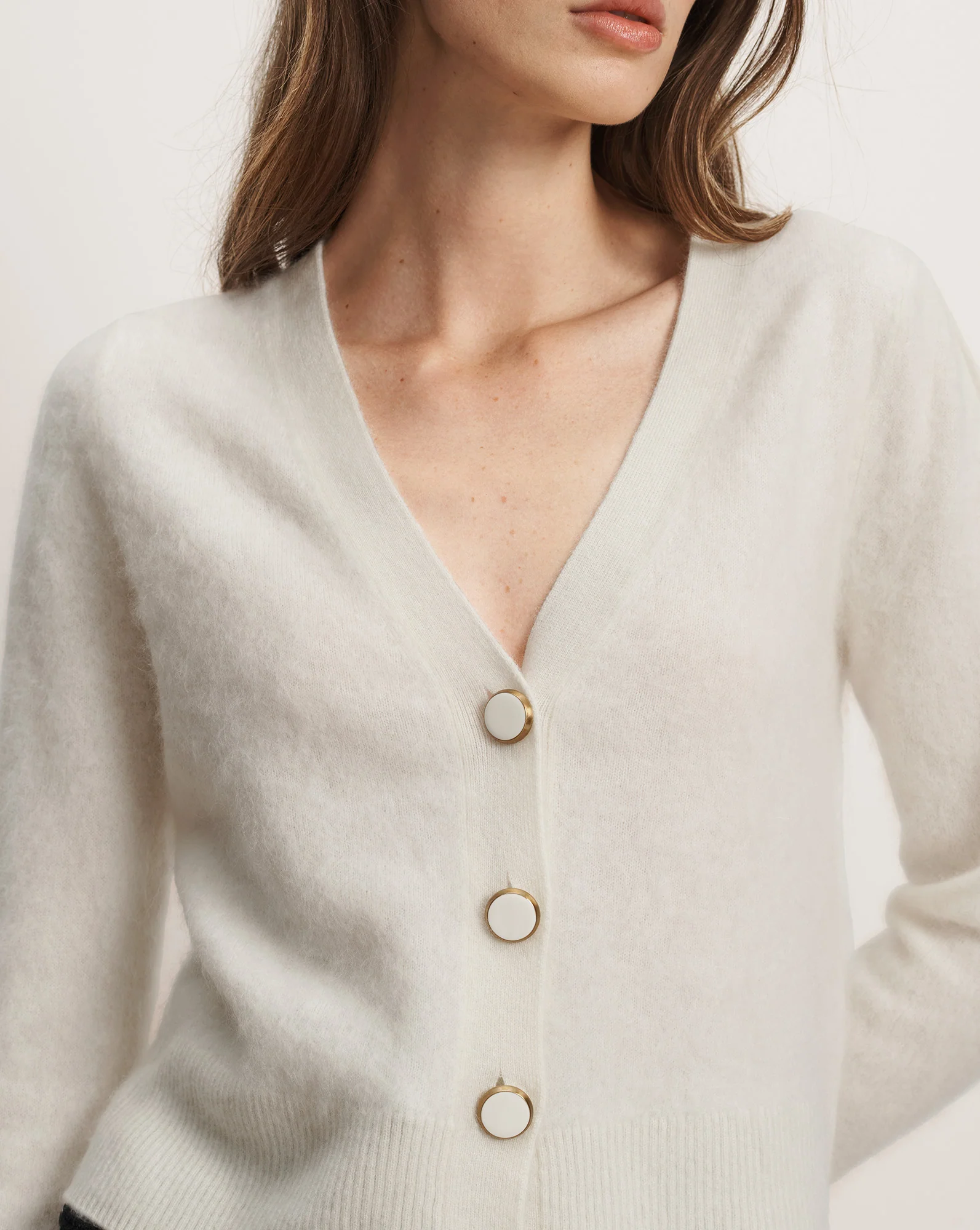 Solene Brushed Cashmere Cardigan - Image 5